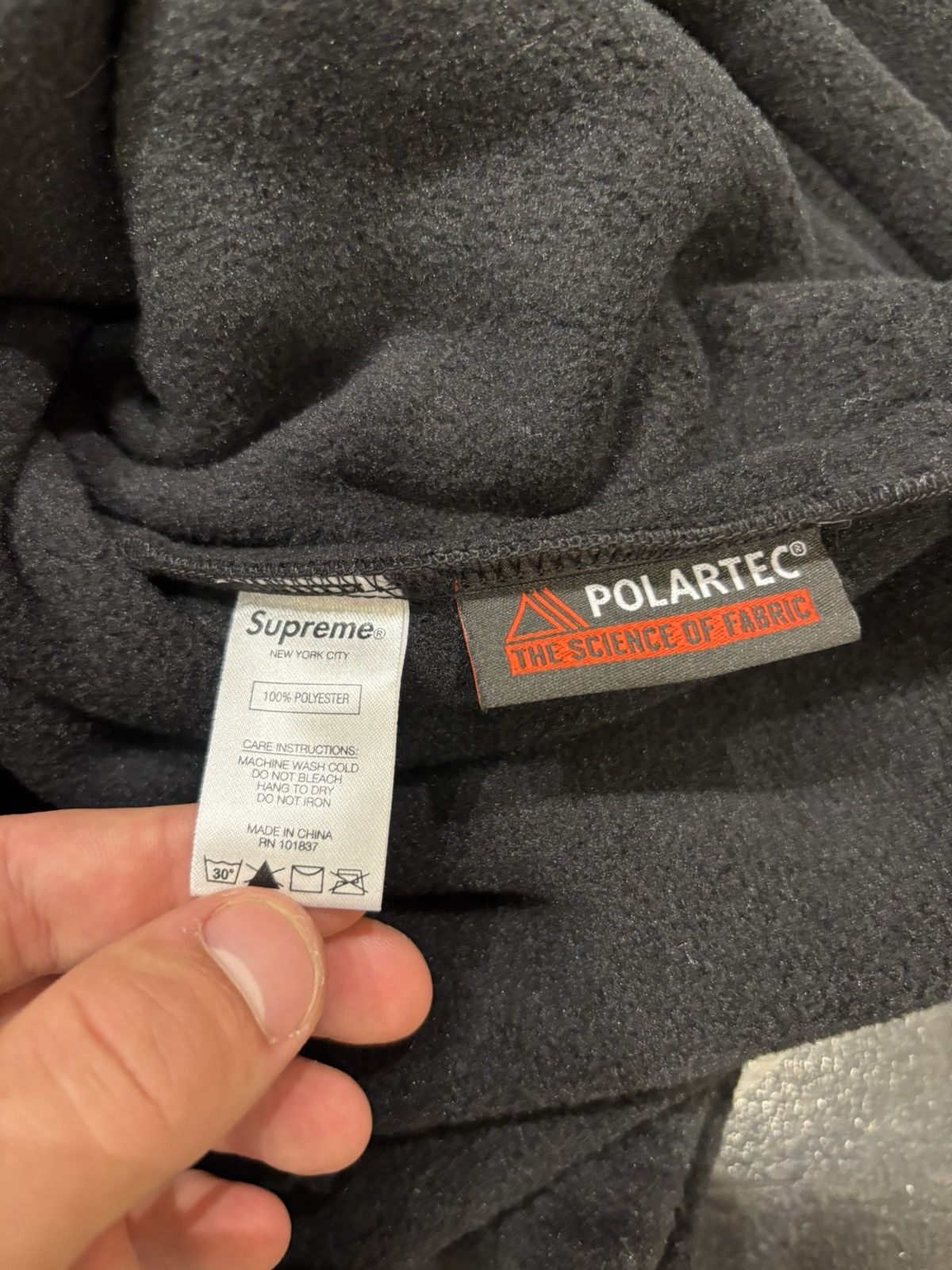Supreme Supreme Polartec Half Zip Pulllover Black Size US L / EU 52-54 / 3 - 7 Thumbnail