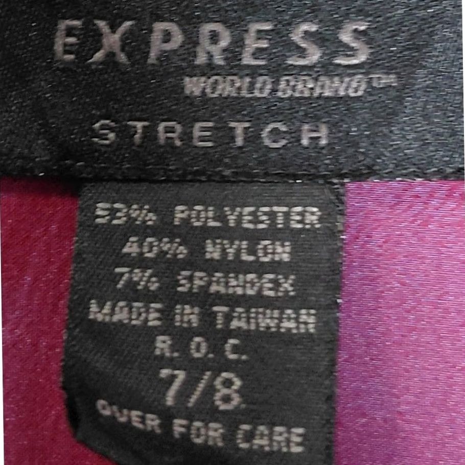 Express EXPRESS WORLD BRAND STRETCH Pink Button-Up Shirt Solid Size 7/8 Womens 3/4 Sleeve Collared Button-Up Spring Summer Casual Business Size M / US 6-8 / IT 42-44 - 3 Thumbnail