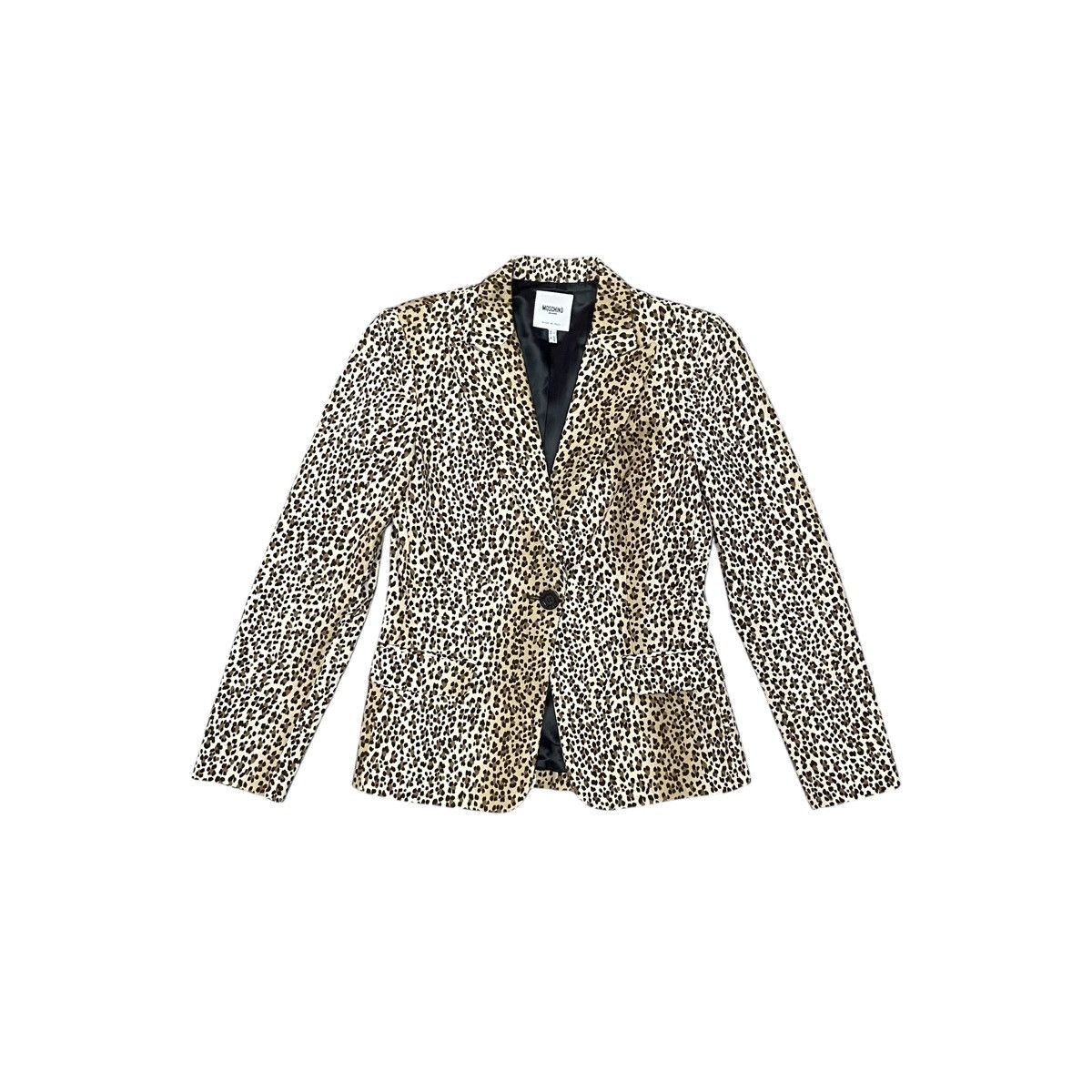 Moschino Moschino Jeans Leopard Print Women Blazer Size S Size S / US 4 / IT 40 - 1 Thumbnail
