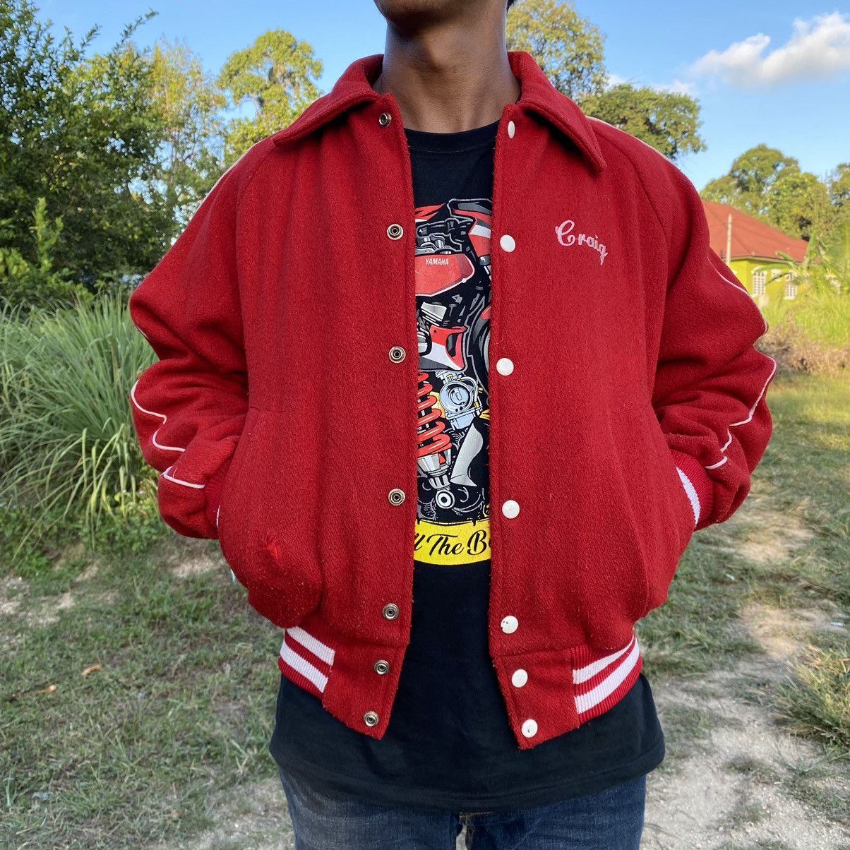 Vintage Vintage Craig Smithtown Soccer varsity jacket Size US M / EU 48-50 / 2 - 13 Thumbnail