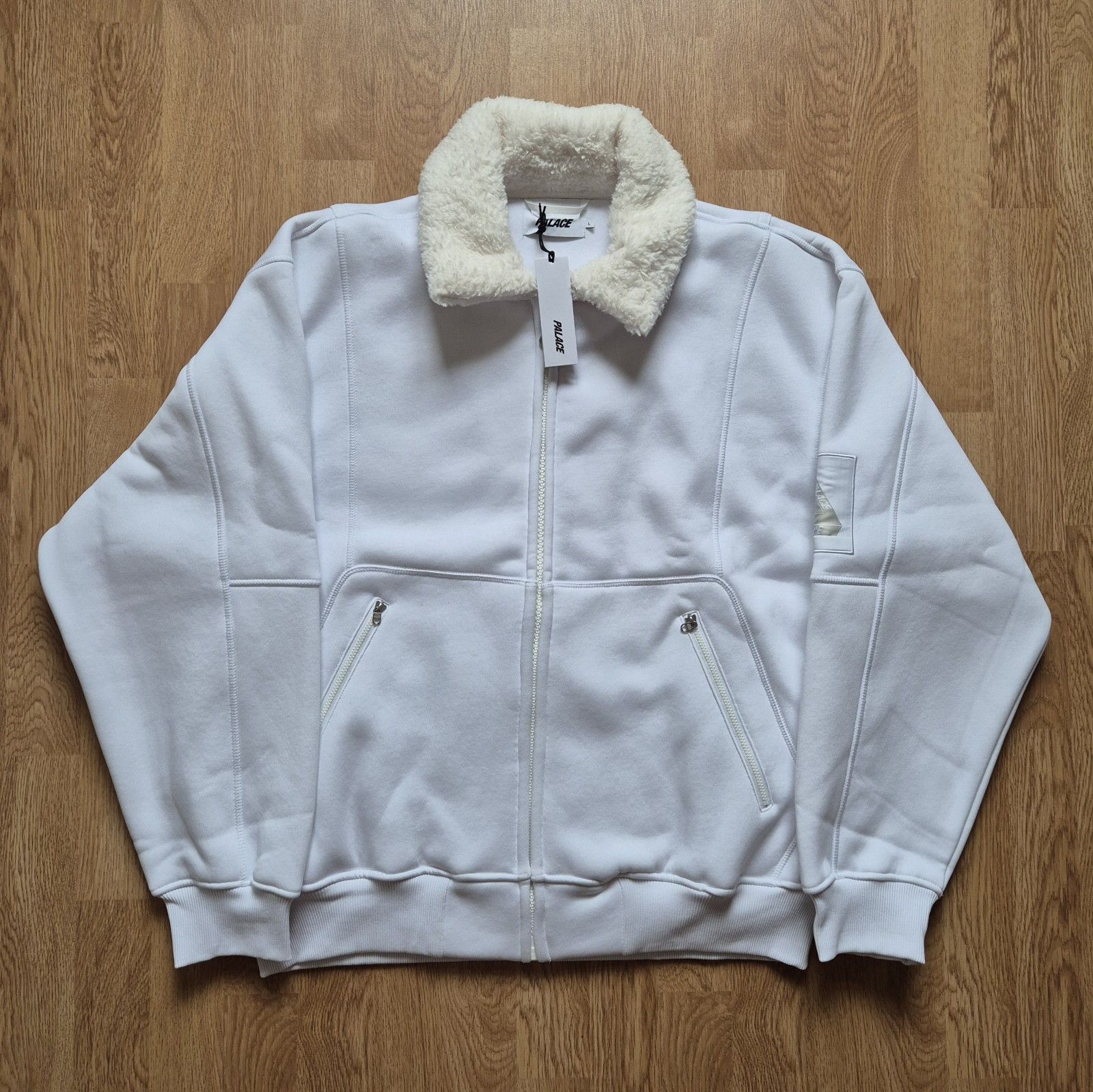 Palace Palace P-15 Flight Jacket Large White FW23 Size US L / EU 52-54 / 3 - 1 Thumbnail
