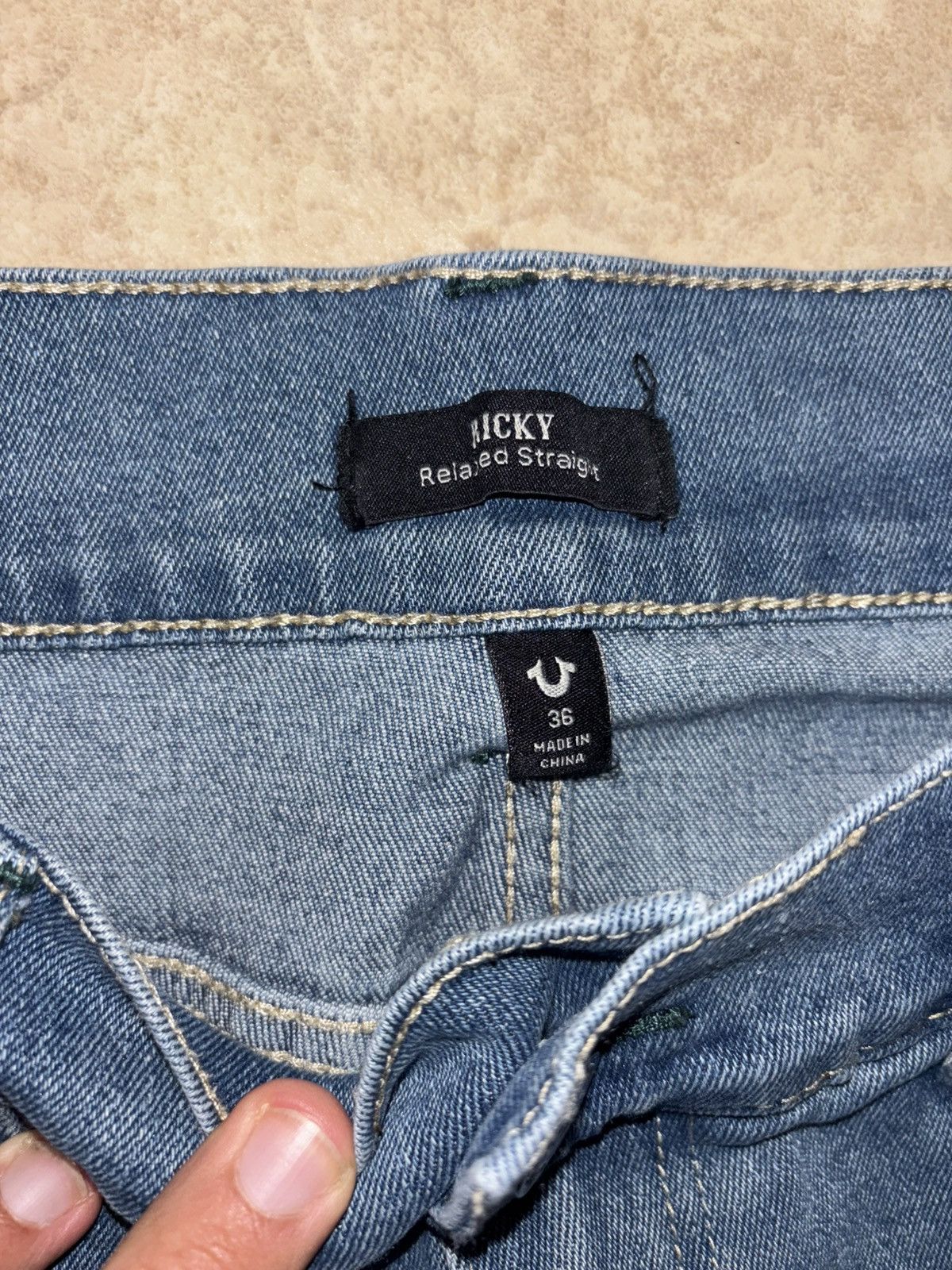 True Religion True Religion Y2K Distressed Jeans Straight Size 36 Size US 36 / EU 52 - 3 Thumbnail