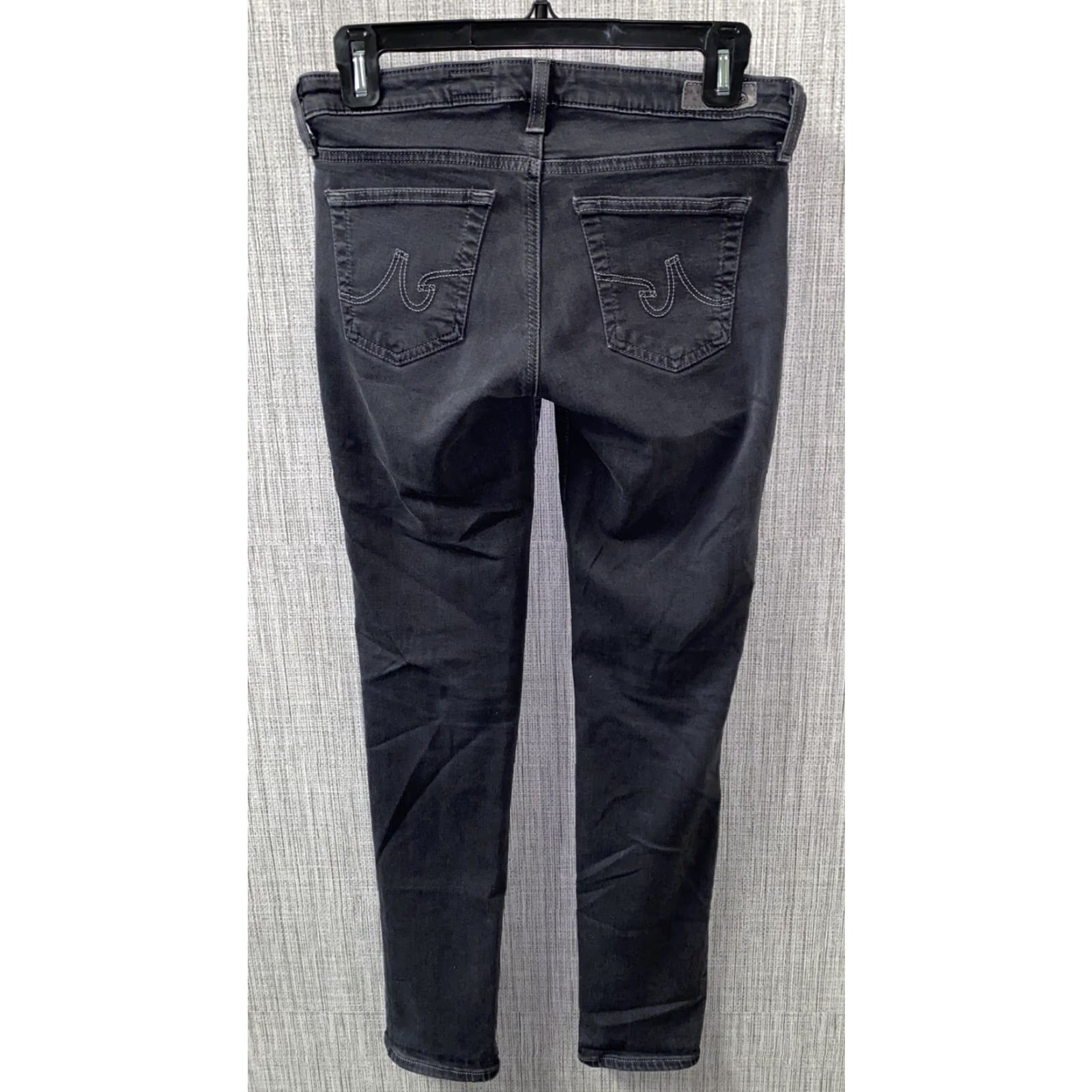 Vintage ADRIANO GOLDSCHMIED THE STILT Cigarette Leg Jeans Womens 26R 26X30 Gray Slim Skinny Jeans X30 Women Size 26" / US 2 / IT 38 - 4 Thumbnail
