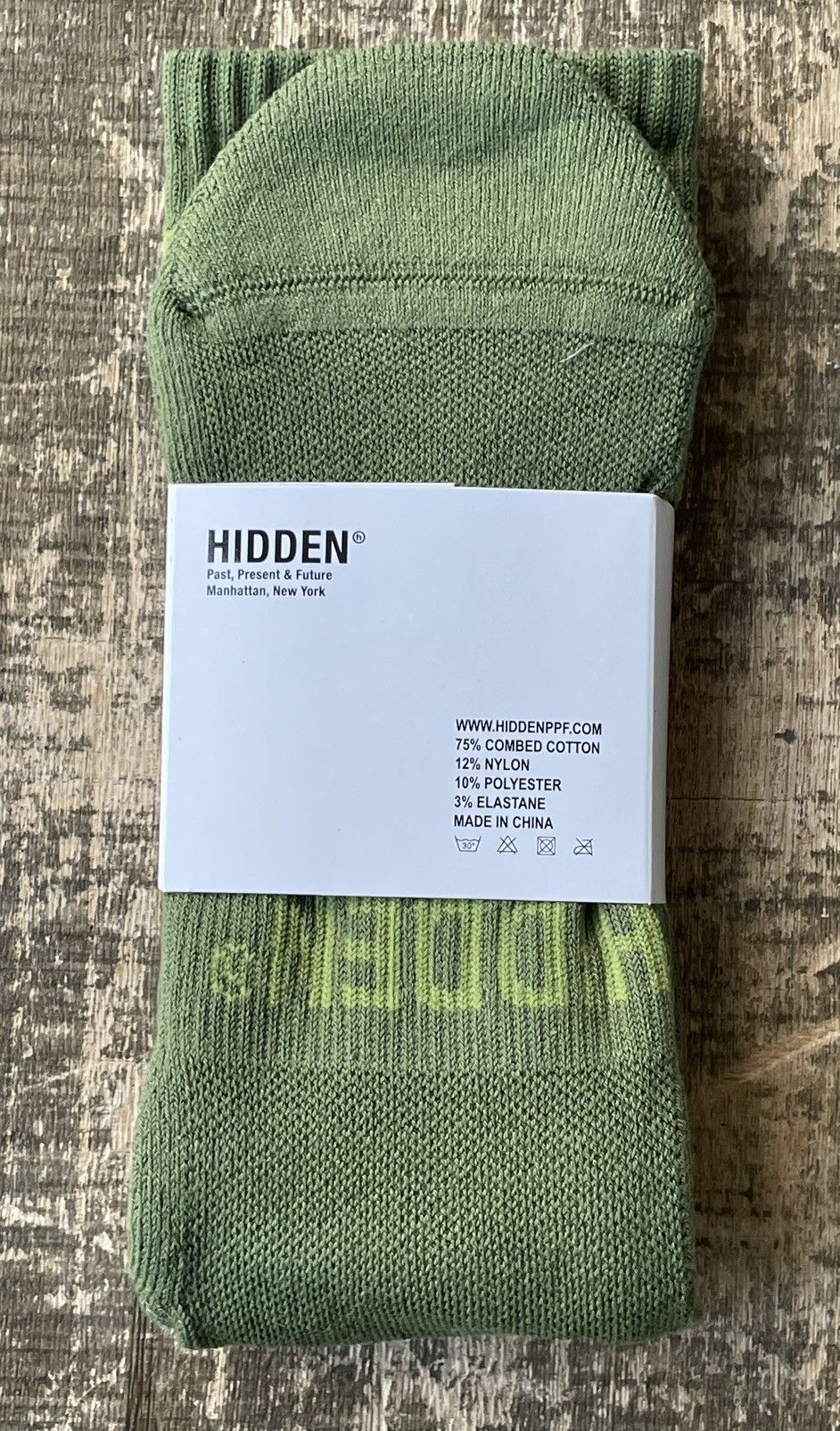 HIDDEN Hidden NY Socks Olive Size ONE SIZE - 4 Thumbnail