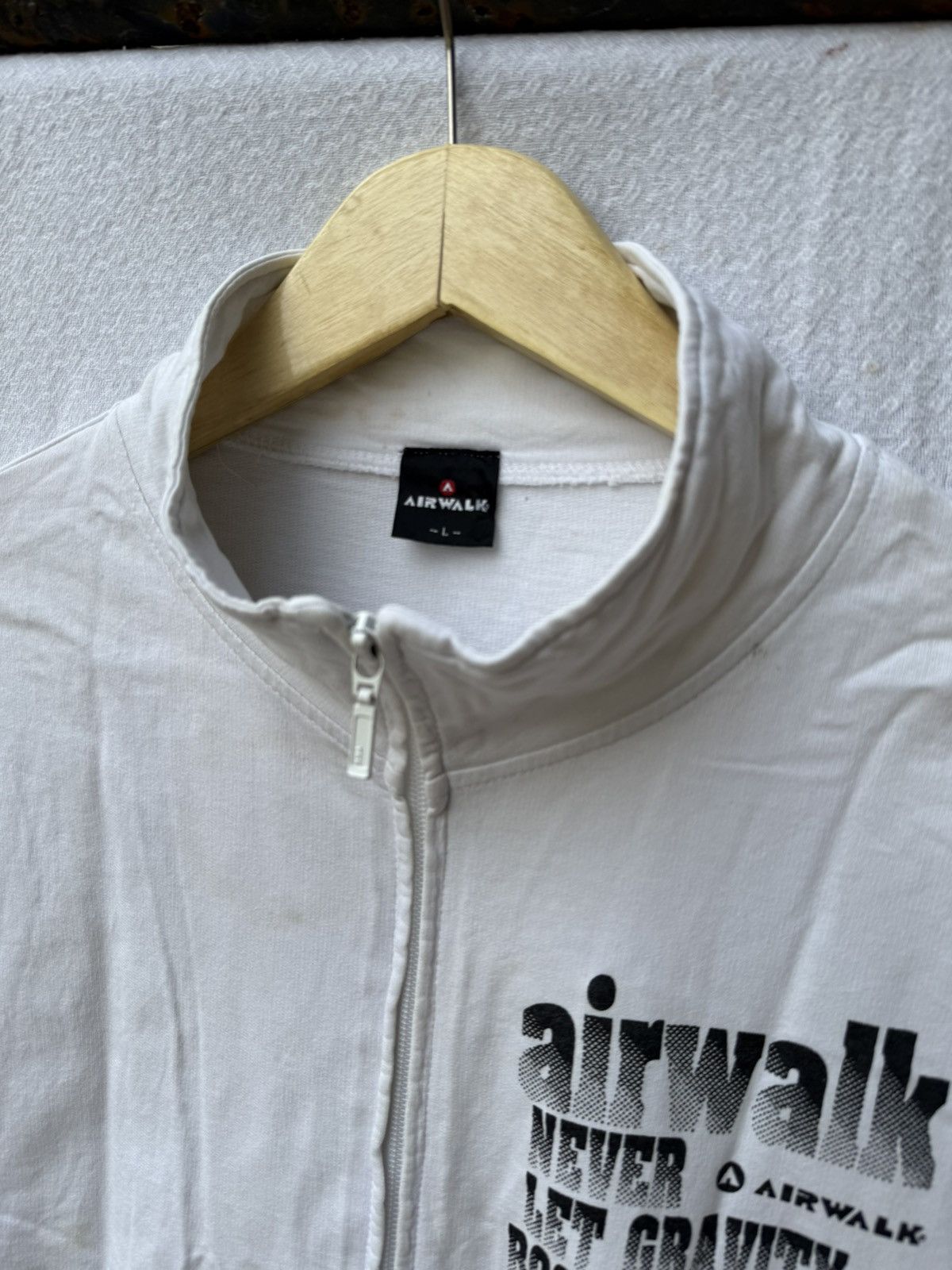 Japanese Brand Airwalk zipper poem shirt Size US L / EU 52-54 / 3 - 5 Thumbnail