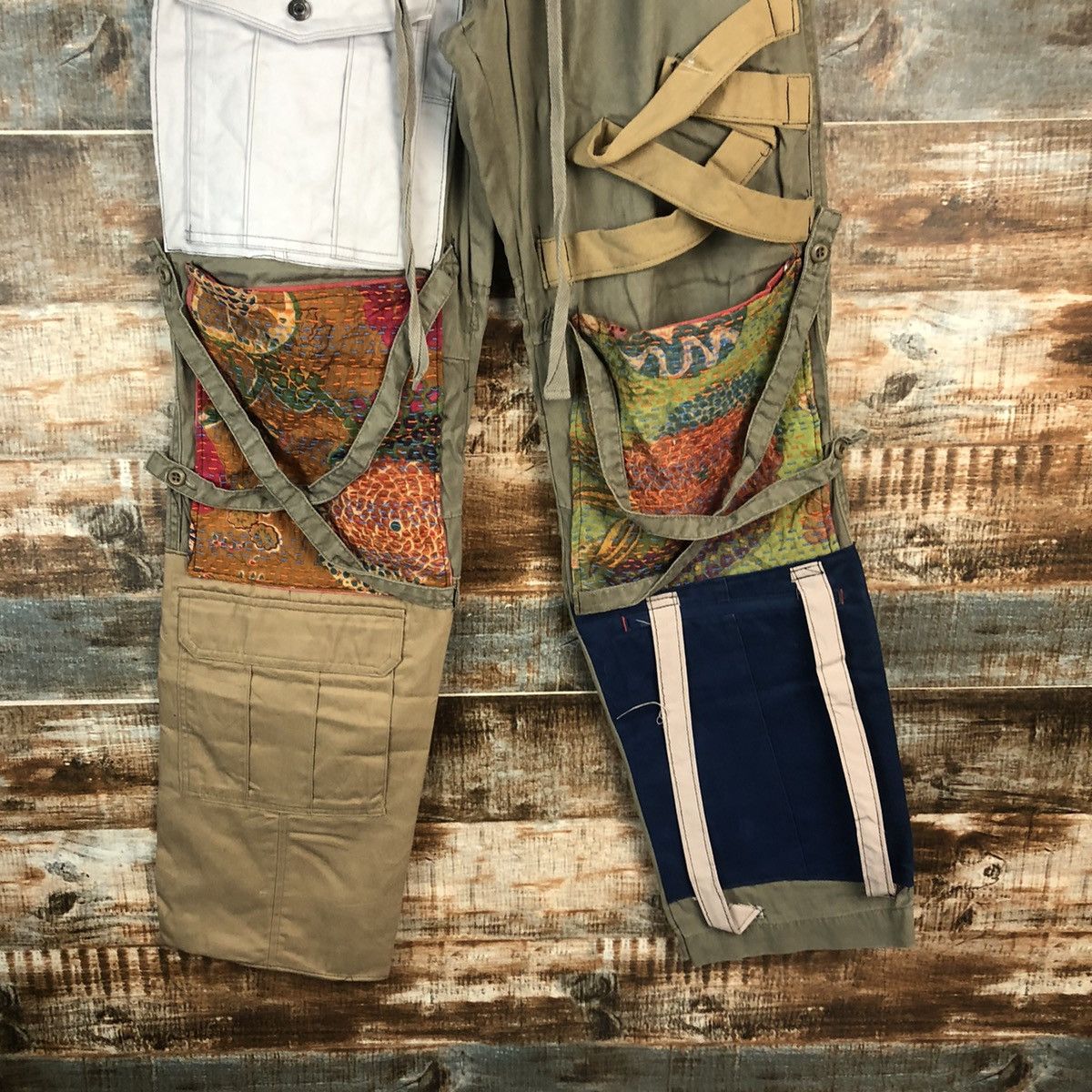 Japanese Brand DL Acoustic reconstruct Cargo Custom utility Pants #C1245 Size US 28 / EU 44 - 6 Thumbnail