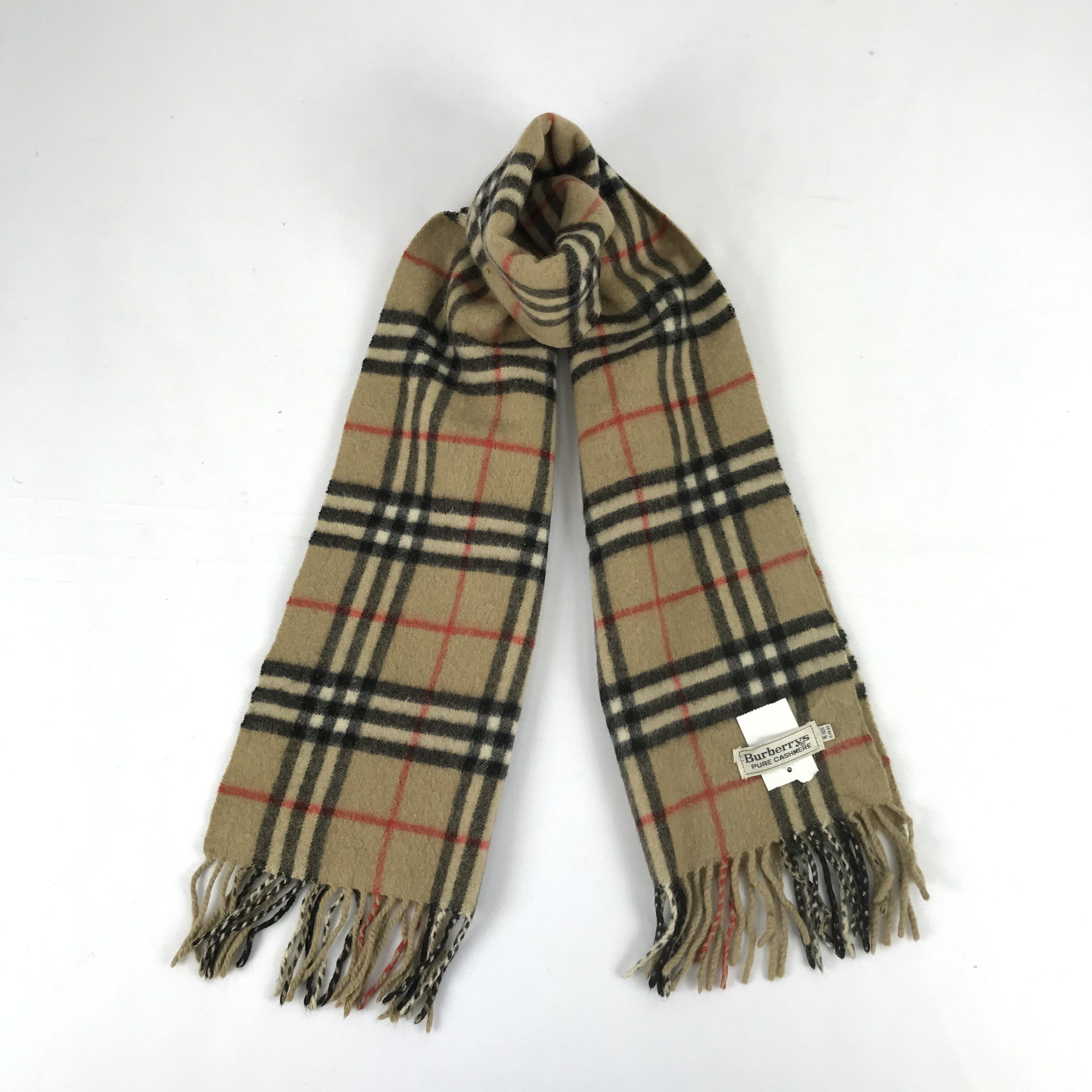 Burberry Vintage Wool Scarf Winter Scarves 56789 Size ONE SIZE - 1 Thumbnail