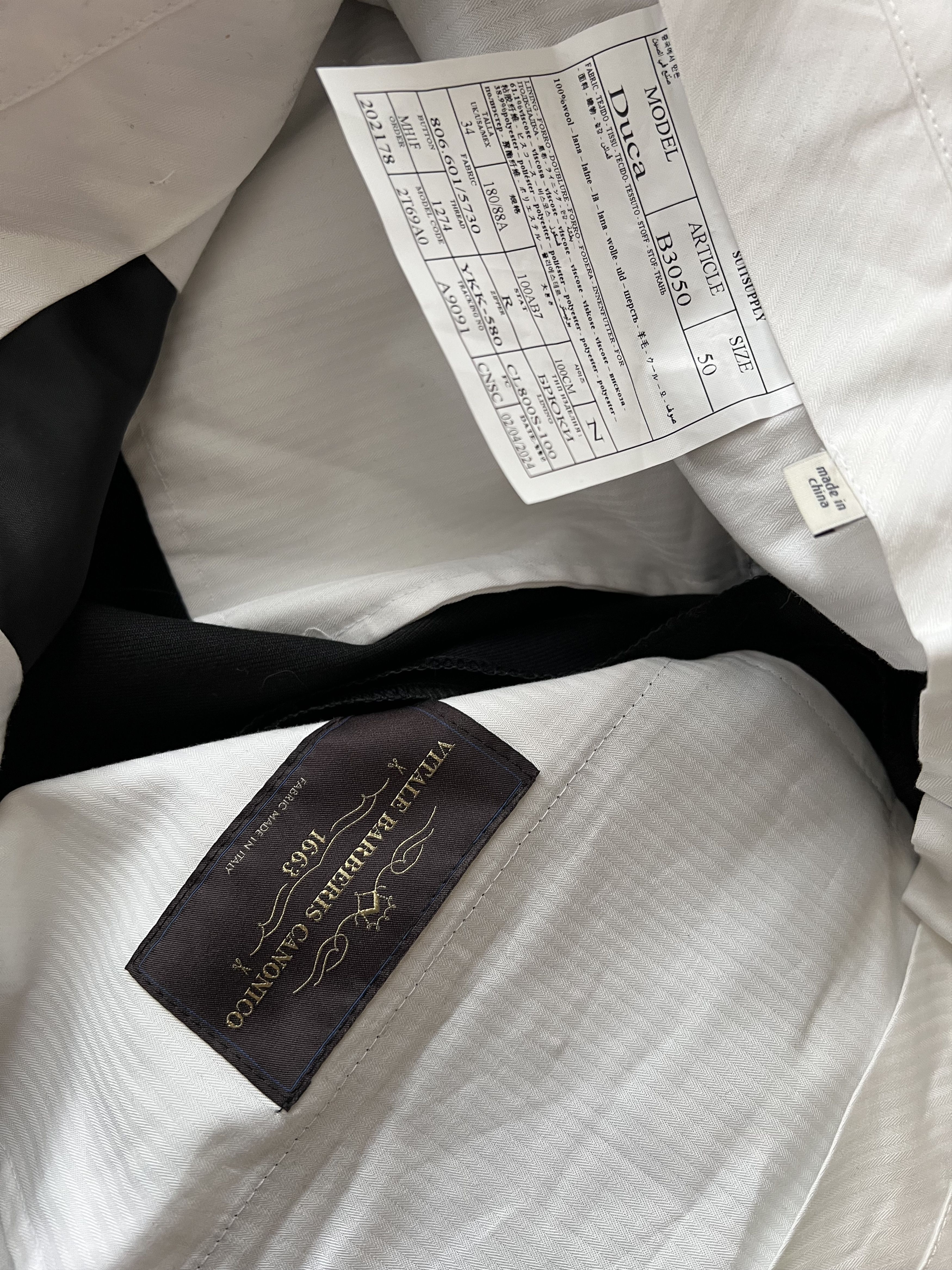 Vitale Barberis Canonico Dress pants Size US 34 / EU 50 - 5 Thumbnail