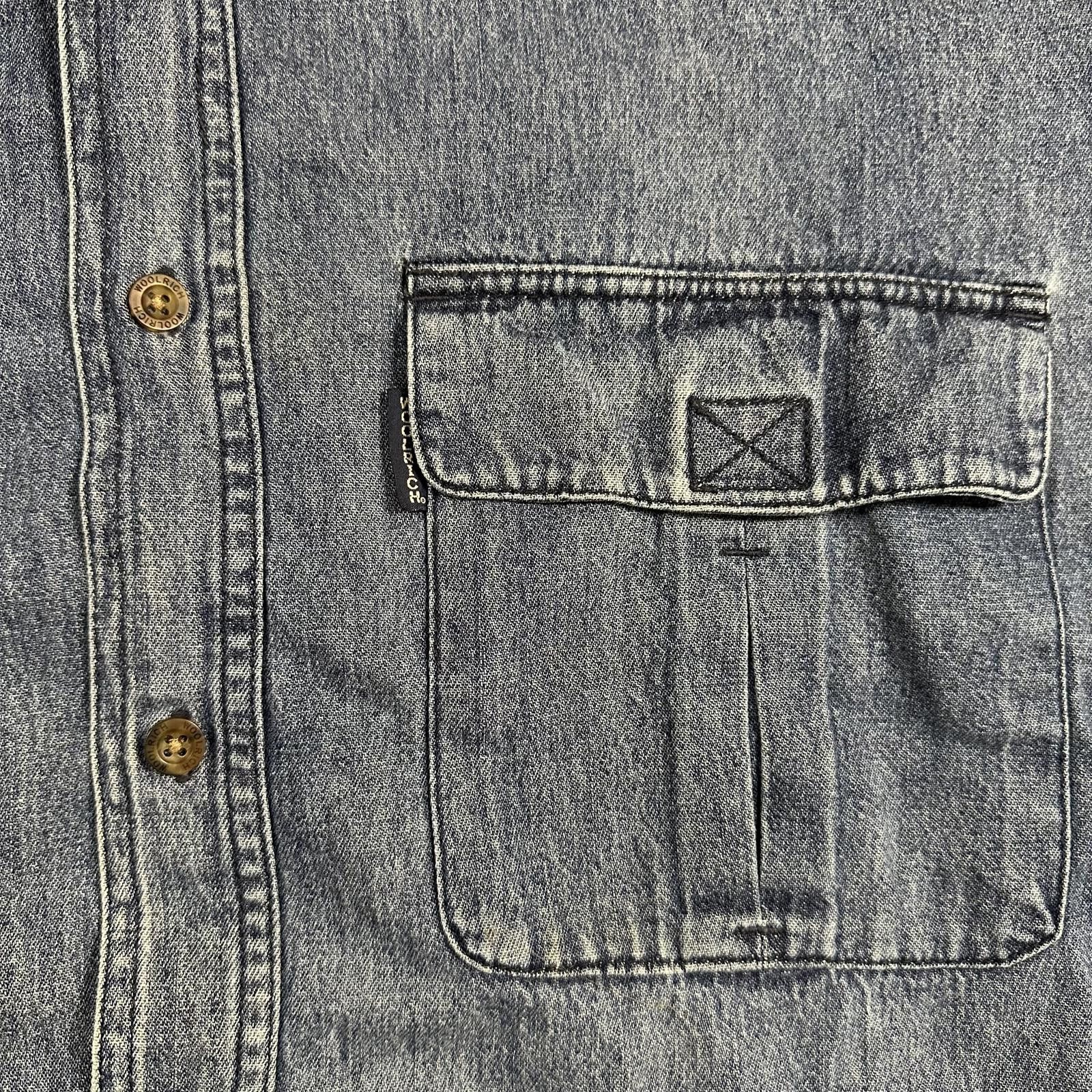 Woolrich Woolen Mills Woolrich Men's Denim Jacket Large Blue Vintage Size US L / EU 52-54 / 3 - 3 Thumbnail