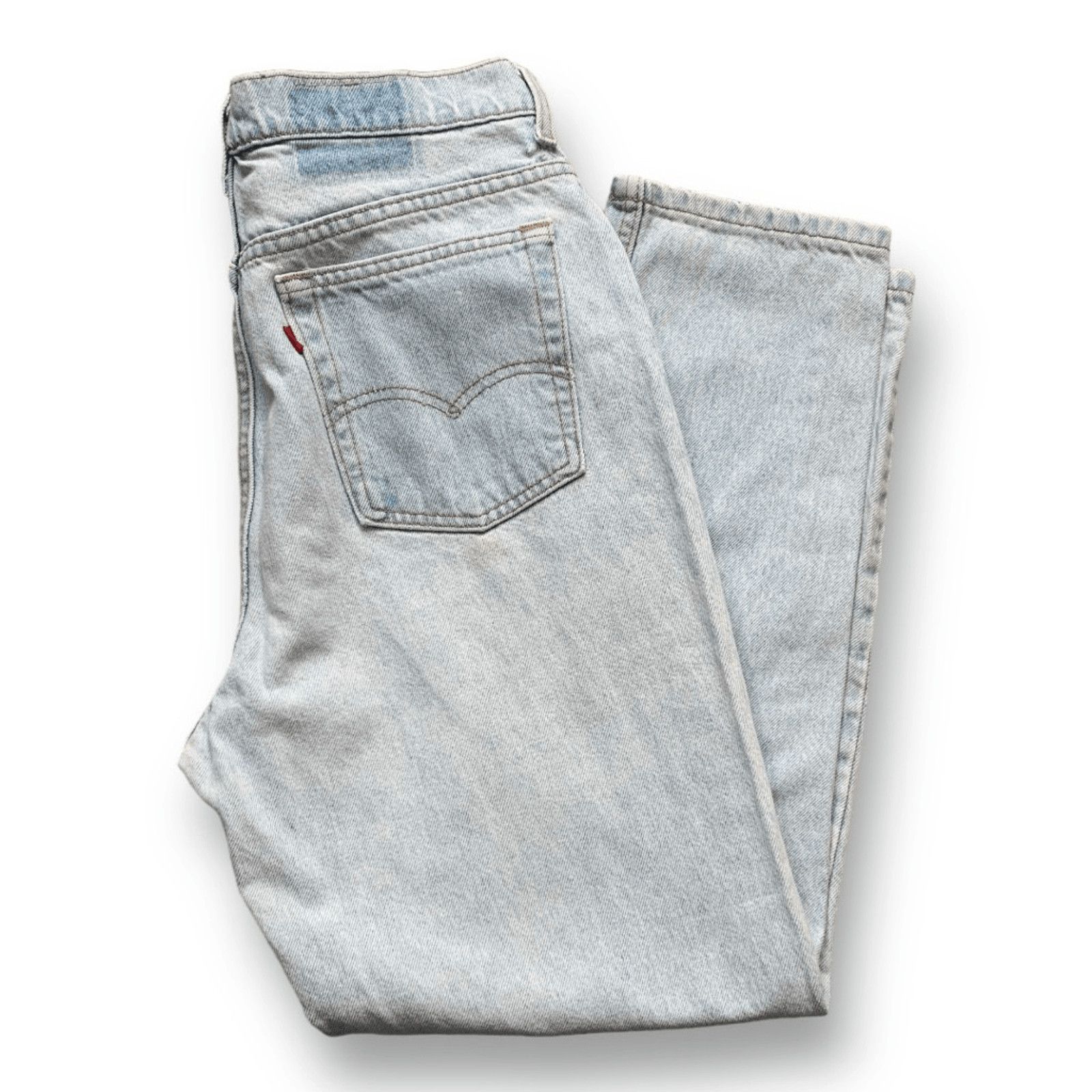 Levi's Vintage 90s Levi’s 521 Tapered Leg Jeans Light Wash 14 Short Size 31" - 11 Thumbnail