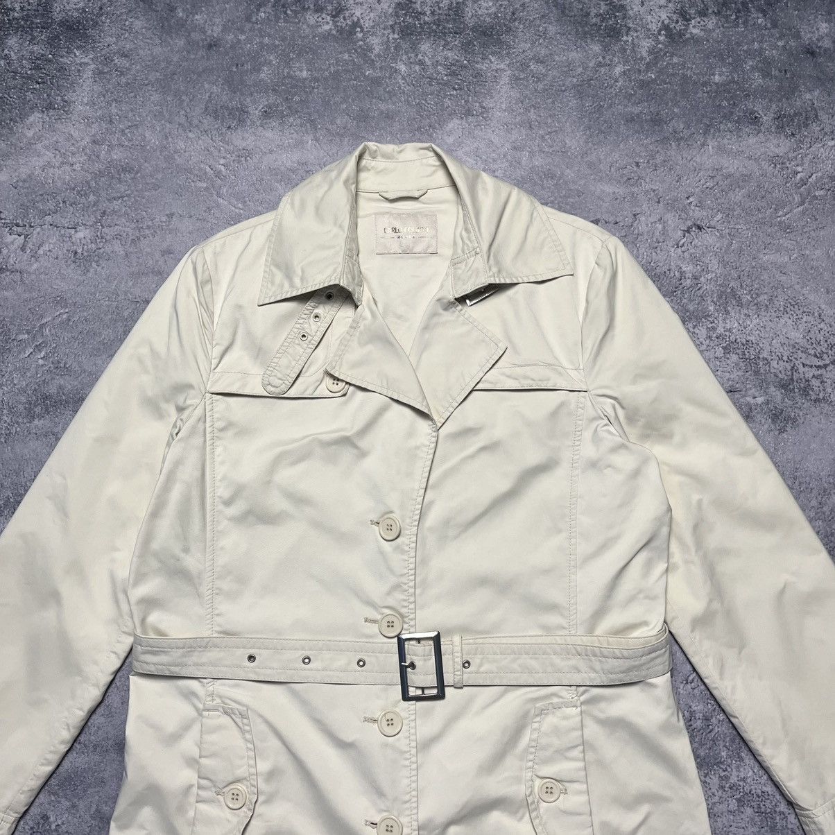 Carlo Colucci Vintage Carlo Colucci Beige Trench Coat Luxury Designer Size S / US 4 / IT 40 - 2 Thumbnail