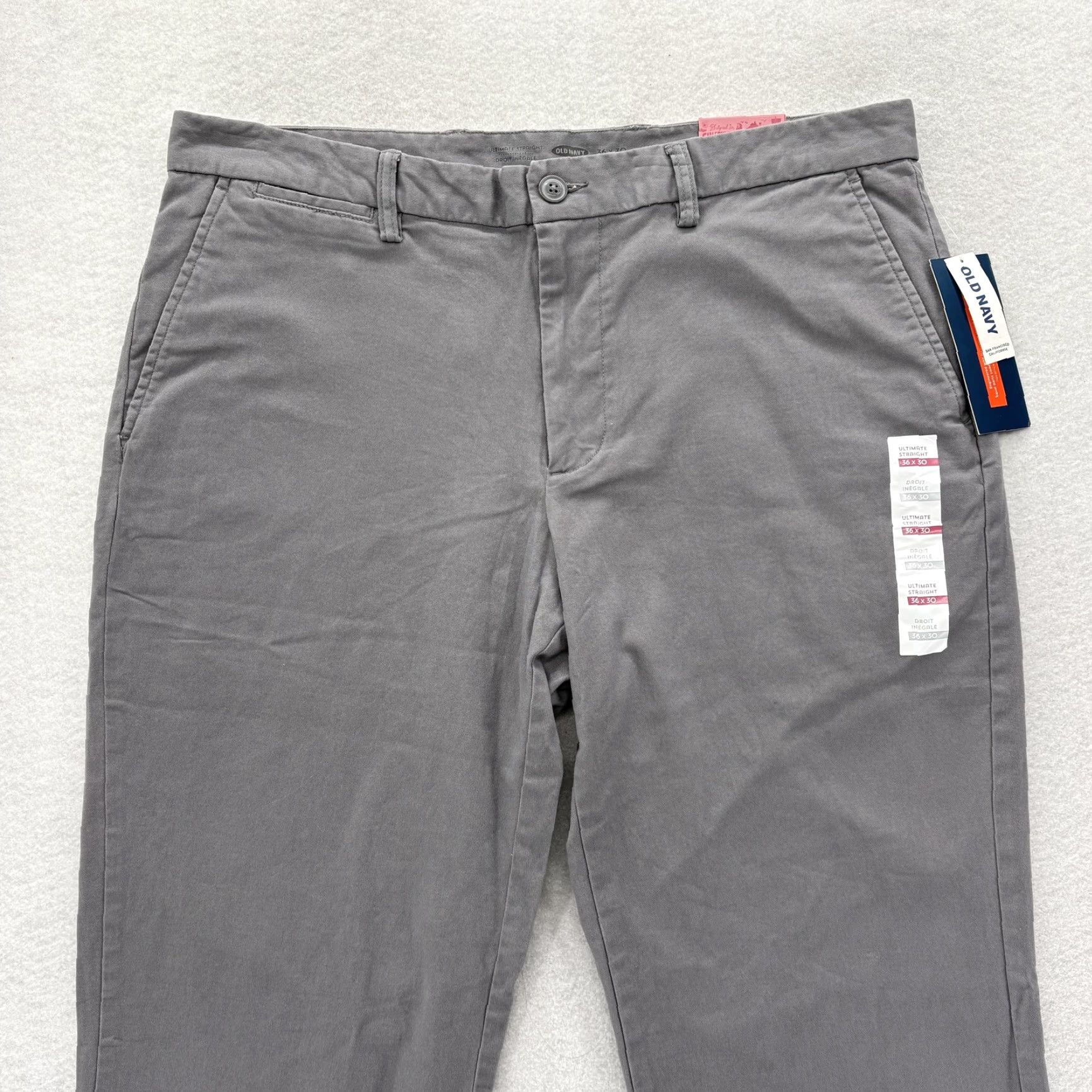 Old Navy **Mens Old Navy Ultimate Straight Chino Pants 36x30 Gray Casual** User: Mens Old Navy Ultimate Straight Chino Pants 36x30 Gray Casual Size US 36 / EU 52 - 2 Thumbnail