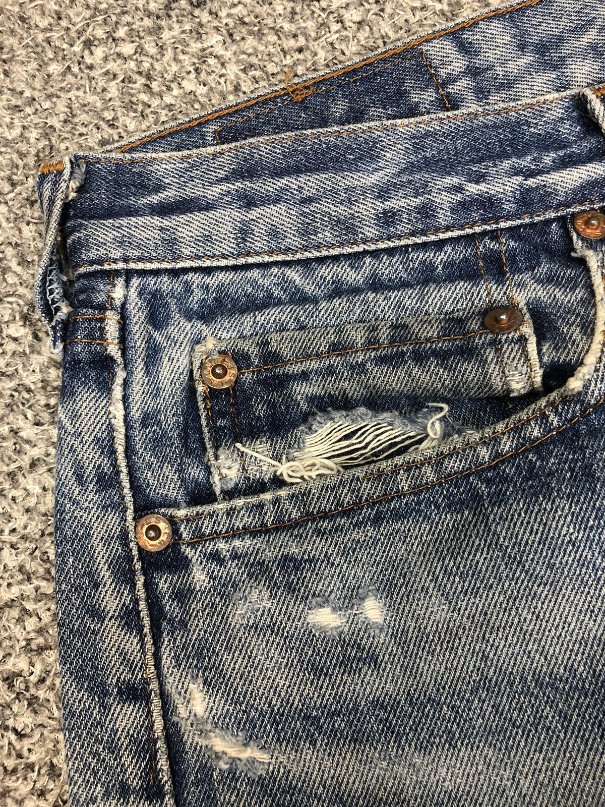 Japanese Brand × Levi's × Vintage Vintage Distressed Levis LVC Kurt Cobain Style Jeans Size US 31 - 9 Thumbnail
