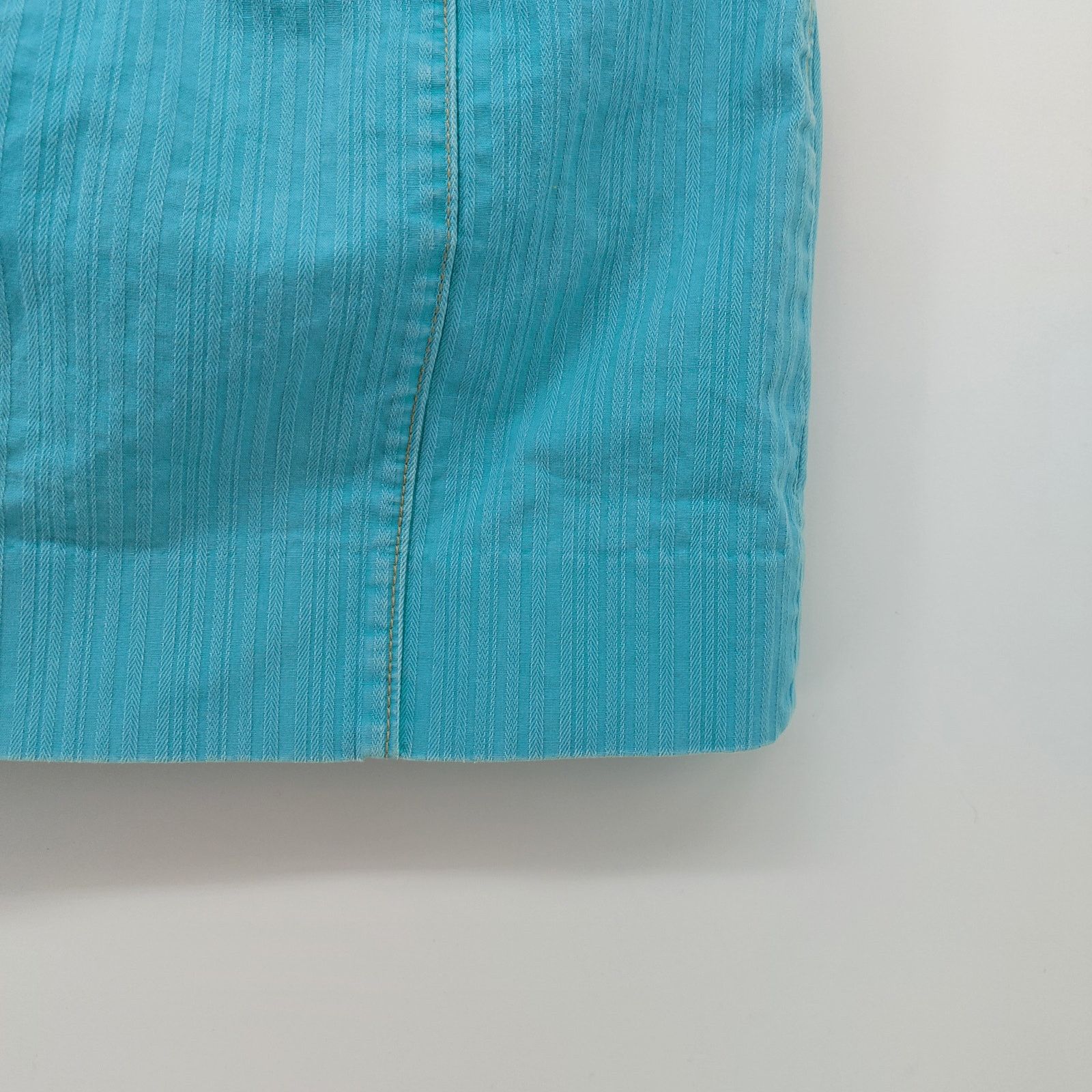 Gap Y2K GAP Turquoise Blue Micro Short Mini Skirt Denim Size 8 Size 30" / US 8 / IT 44 - 9 Thumbnail