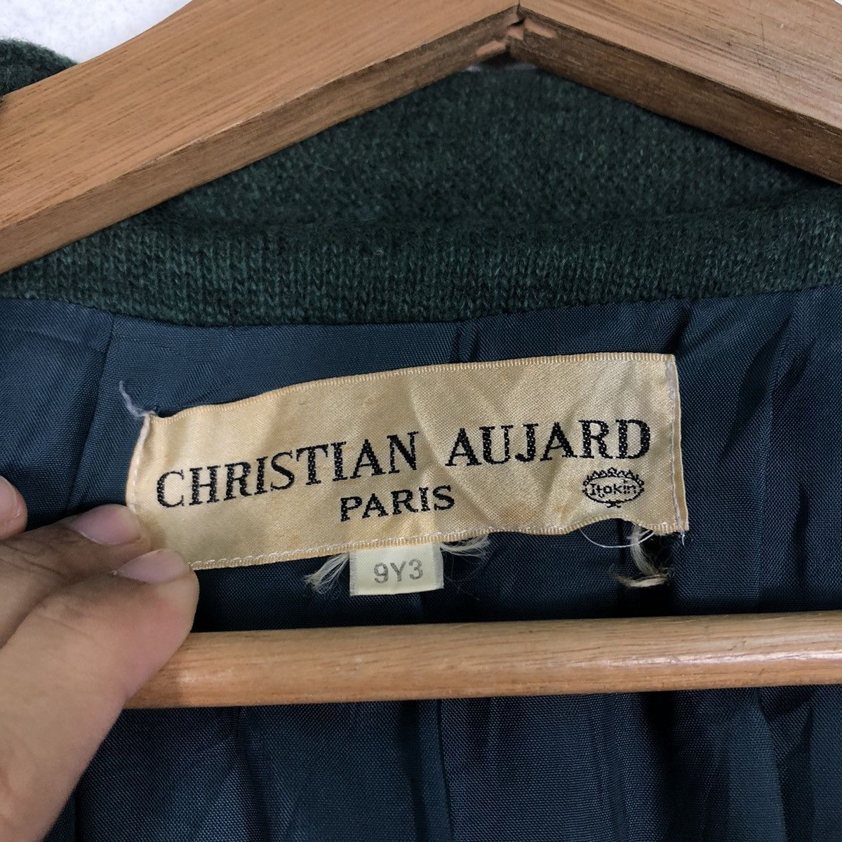 Designer 📌Vintage Long Jacket Oversized Christian Aujard Paris Size US M / EU 48-50 / 2 - 19 Thumbnail