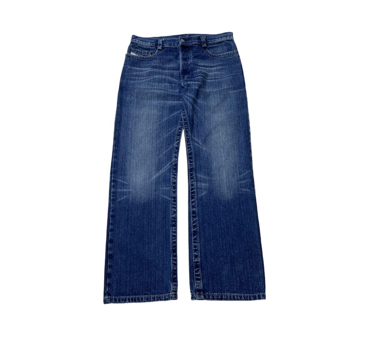 Diesel × Vintage Vintage Diesel Rivec y2k distressed jeans pants baggy washed Size US 33 - 1 Thumbnail