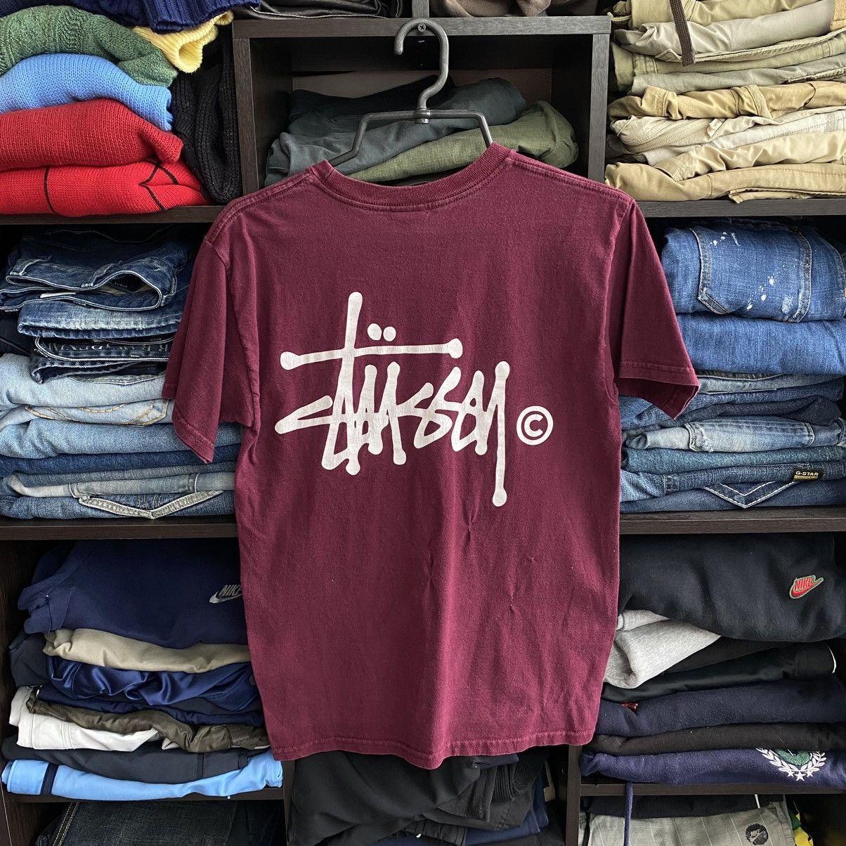 Stussy Vintage Stussy Big Logo y2k streetwear opium tee Size US S / EU 44-46 / 1 - 1 Thumbnail