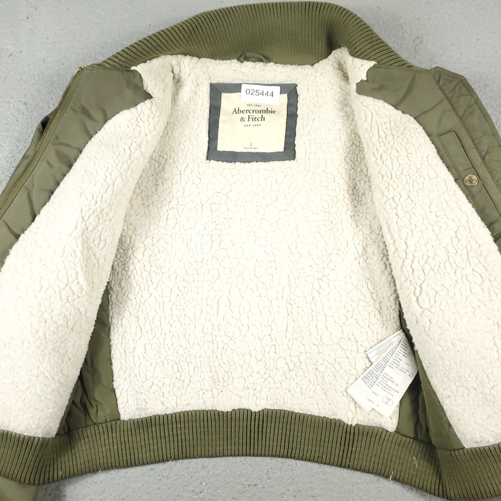 Abercrombie & Fitch Abercrombie Fitch Jacket Womens Small Green Military Bomber Full Zip Up Coat Size S / US 4 / IT 40 - 5 Thumbnail