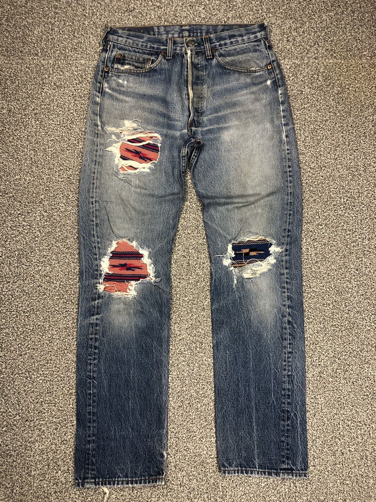 Japanese Brand × Levi's × Vintage Vintage Distressed Levis LVC Kurt Cobain Style Jeans Size US 31 - 1 Thumbnail