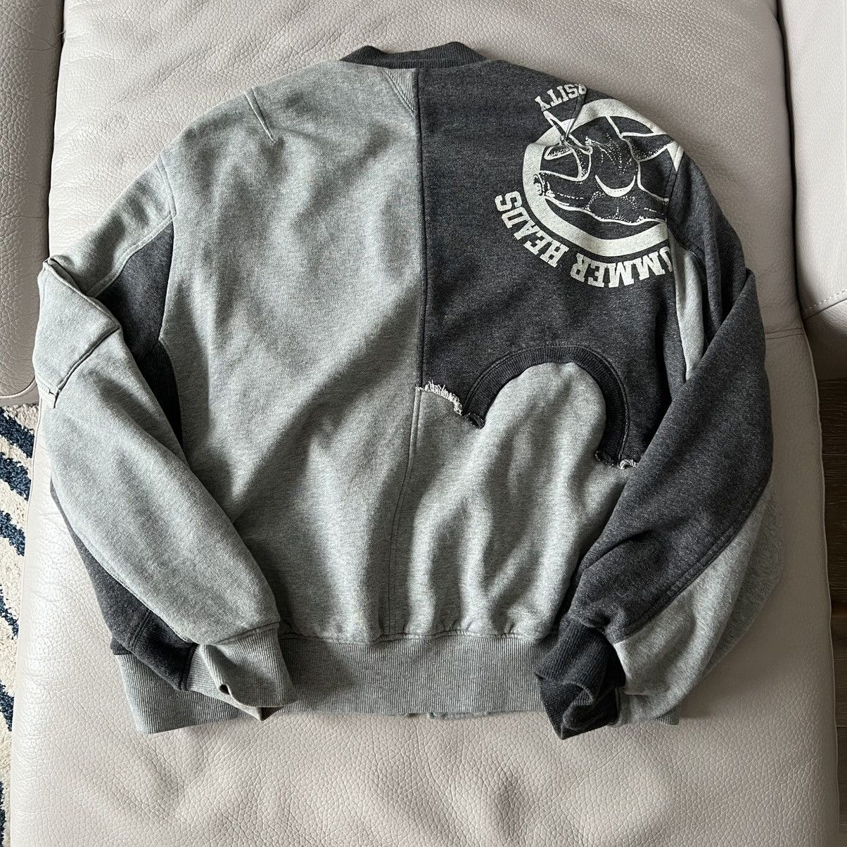 Undercover SS22 Reconstructed Hybrid Reversible Bomber Jacket Size US XL / EU 56 / 4 - 2 Thumbnail