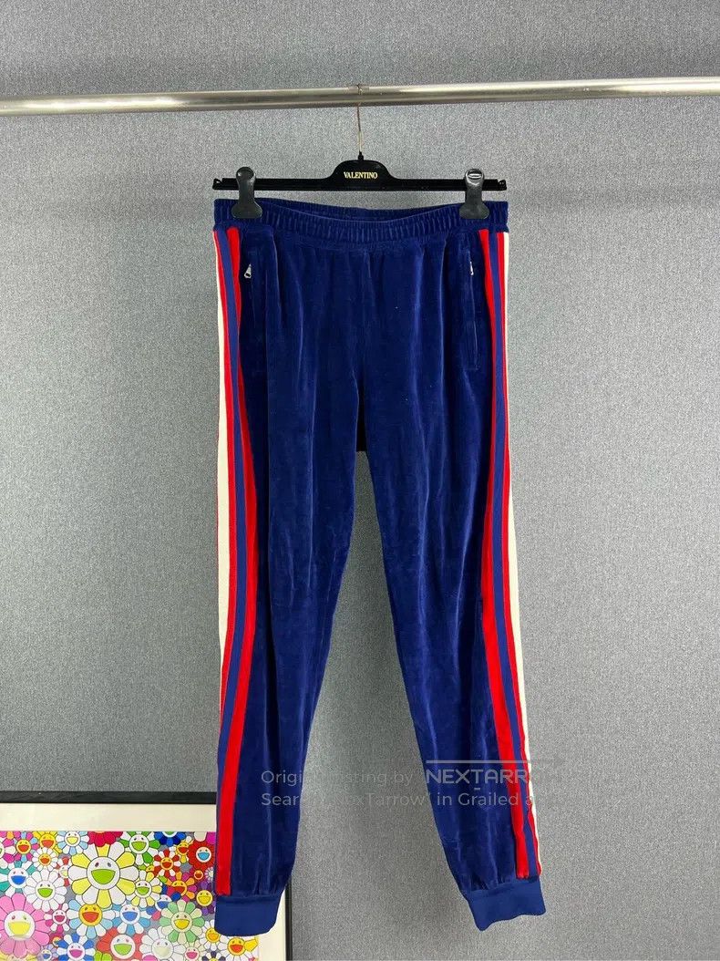 Gucci Gucci SizeL Striped velvet trousers Size US 27 - 1 Thumbnail