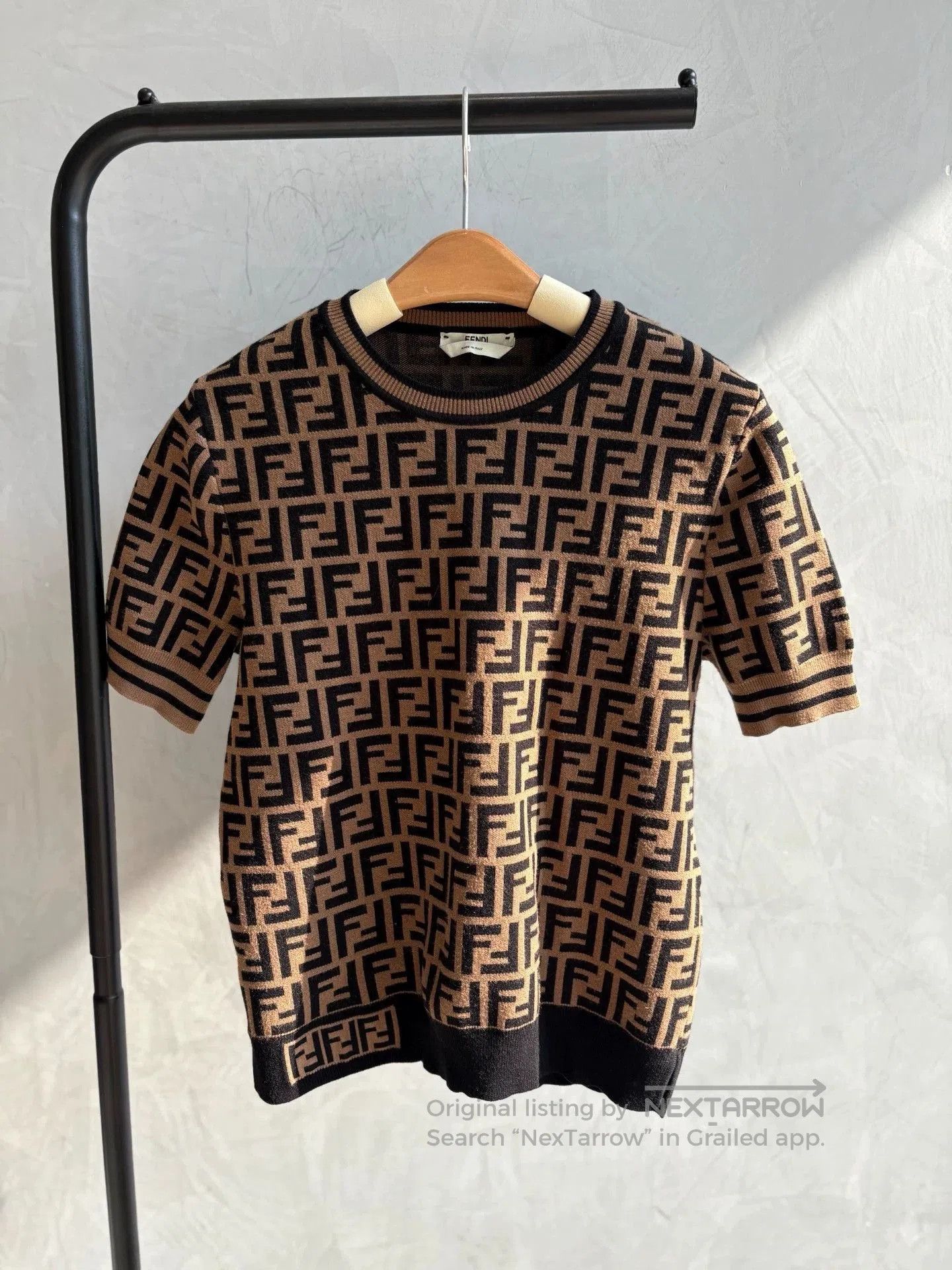 Fendi Fendi FF Monogram Knit Short Sleeve. Size US M / EU 48-50 / 2 - 1 Thumbnail