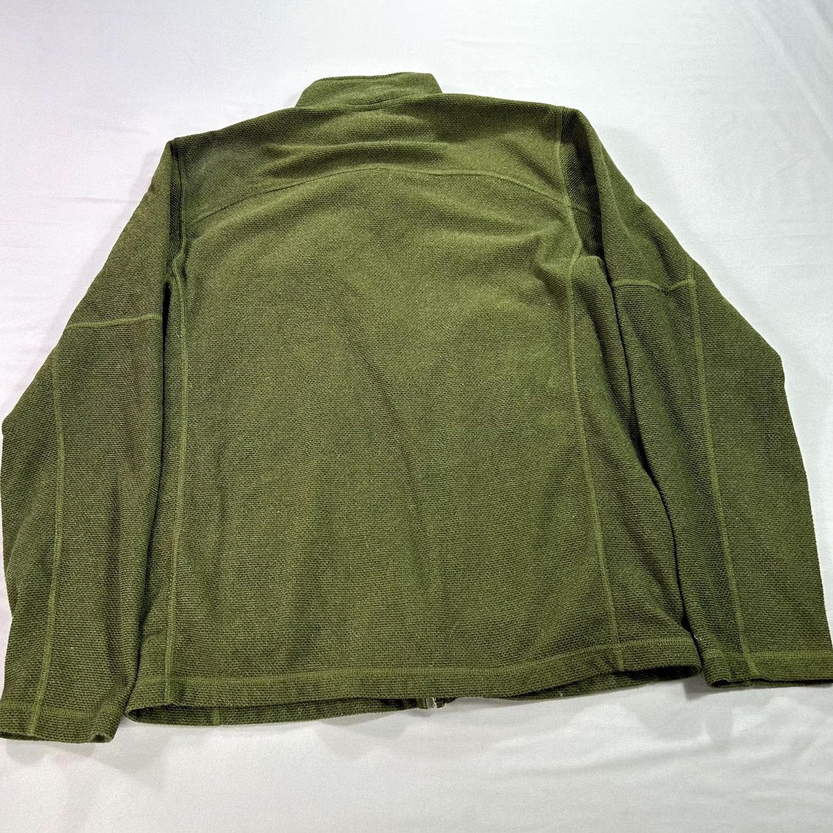 The North Face The North Face Jacket Mens Medium Full Zip Fleece Outdoor Hiking Olive Green Windbreaker Pockets Logo Zip Size US M / EU 48-50 / 2 - 2 Thumbnail