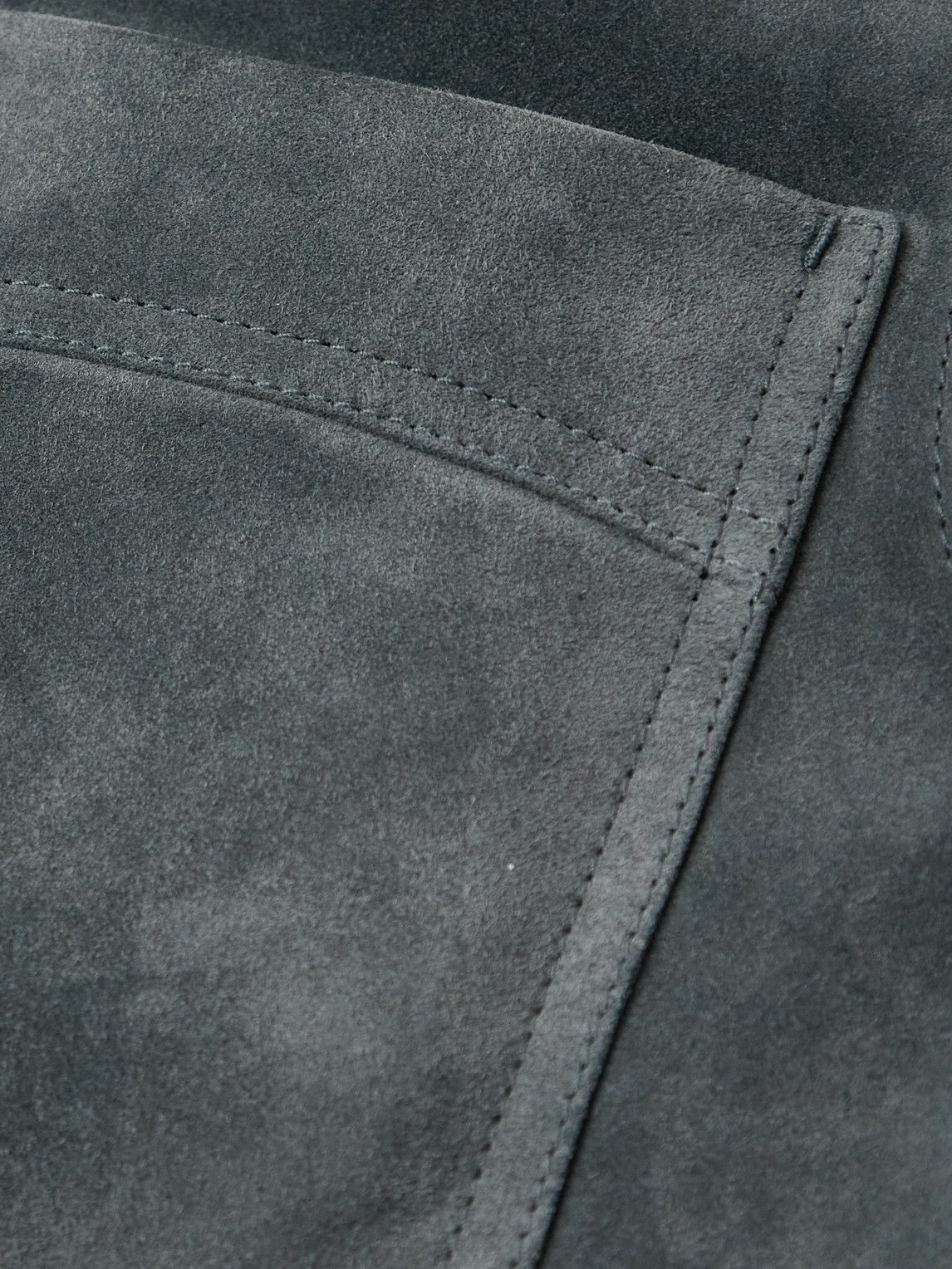 Tom Ford 8880USD Anthracite Suede Chore Jacket Size US L / EU 52-54 / 3 - 4 Thumbnail