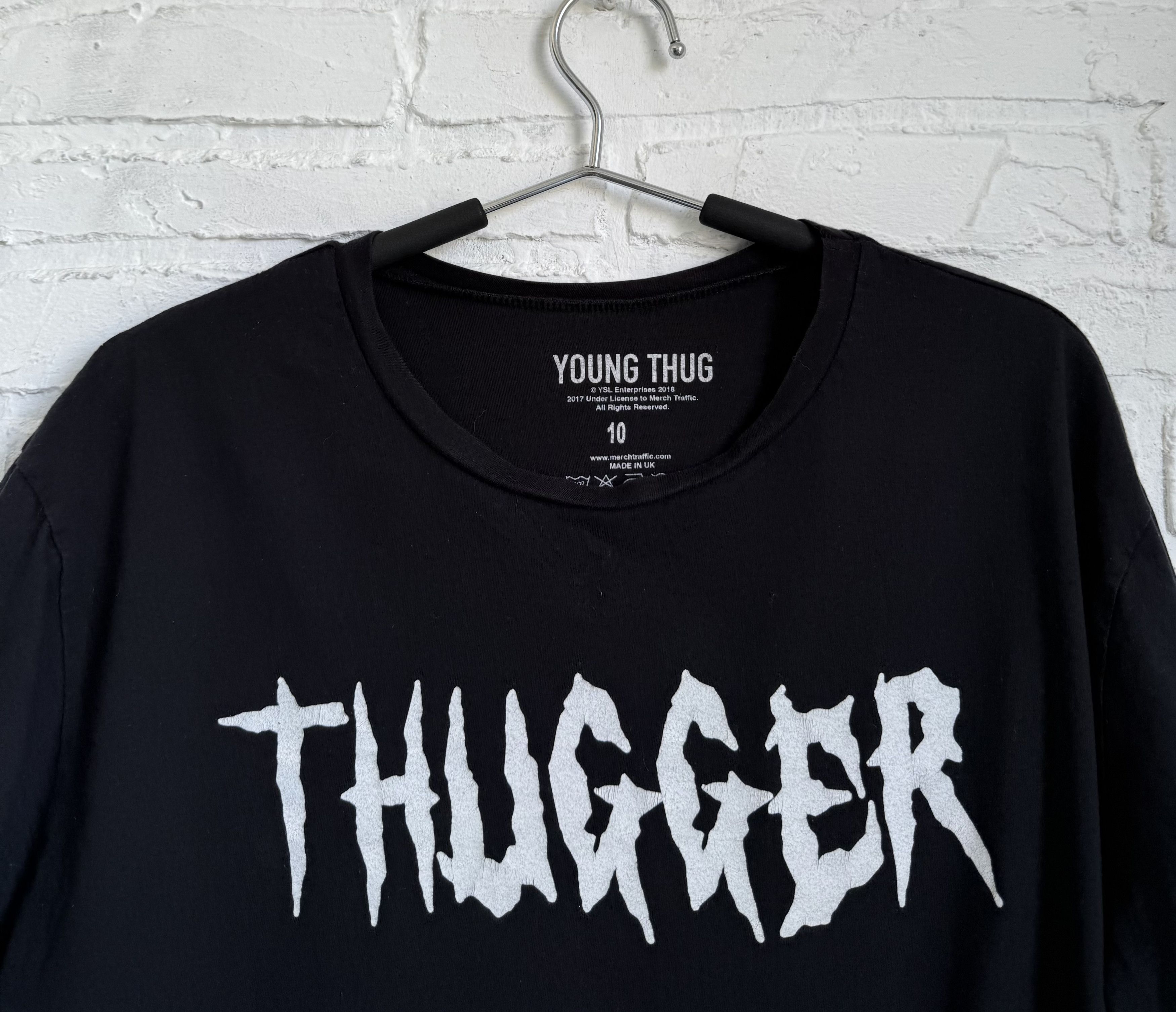 Rap Tees 2017 Young Thug Thugger tour rap angel t-shirt Size US L / EU 52-54 / 3 - 4 Thumbnail
