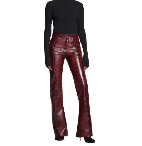 Balenciaga o1bcso1str1225 Snake Bootcut Pants in Multicolor Size 26" / US 2 / IT 38 - 1 Thumbnail