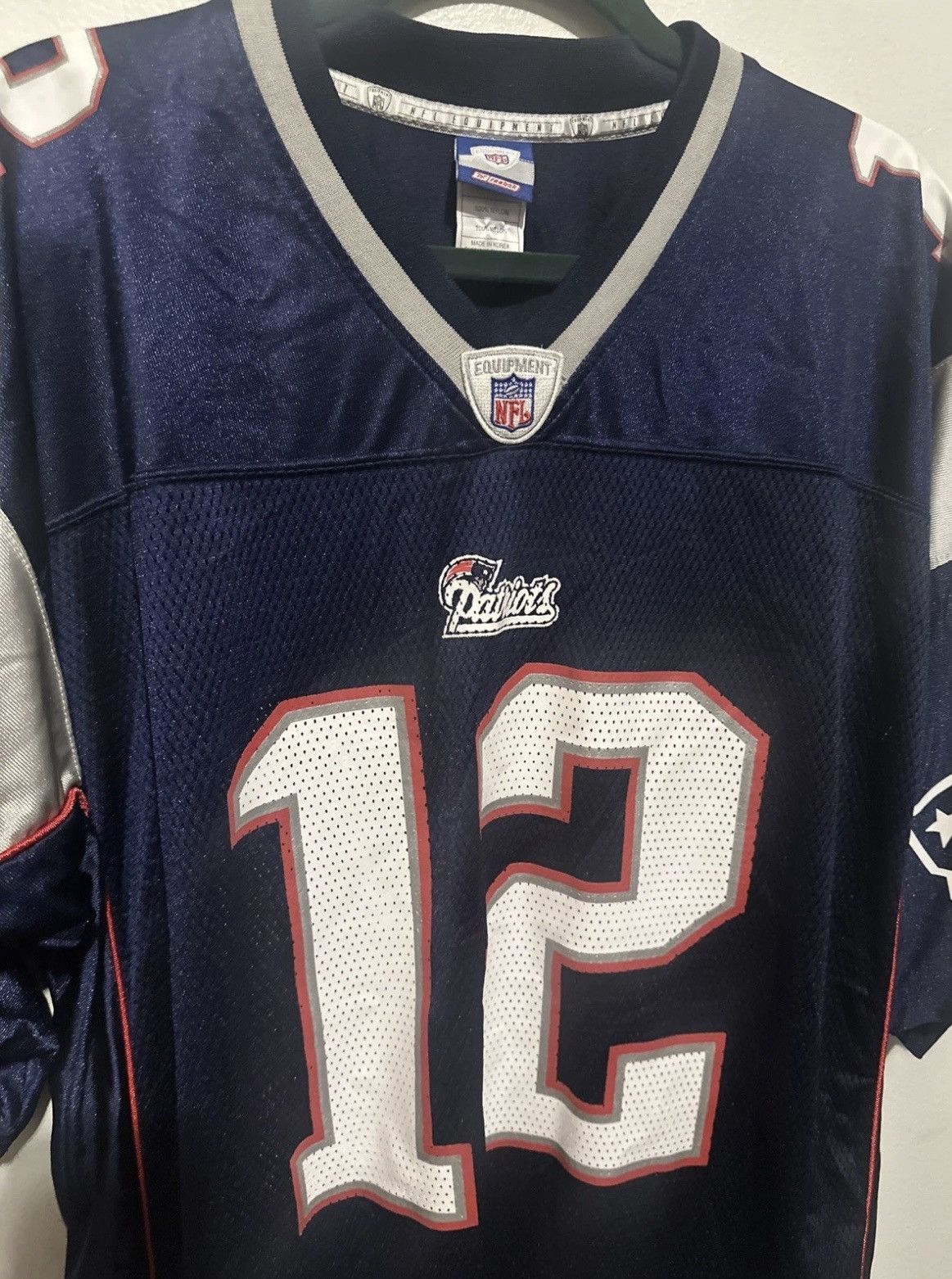 Reebok Tom Brady New England Patriots Jersey Navy Reebok 2002 Size US XL / EU 56 / 4 - 2 Thumbnail