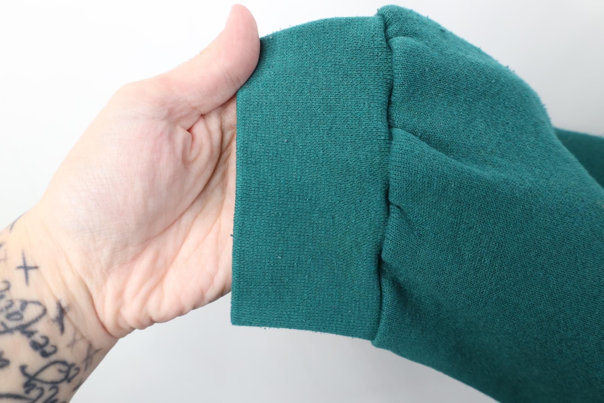 Vintage Vintage 90s Streetwear Blank Crewneck Sweatshirt Teal Green Size US XXL / EU 58 / 5 - 9 Thumbnail