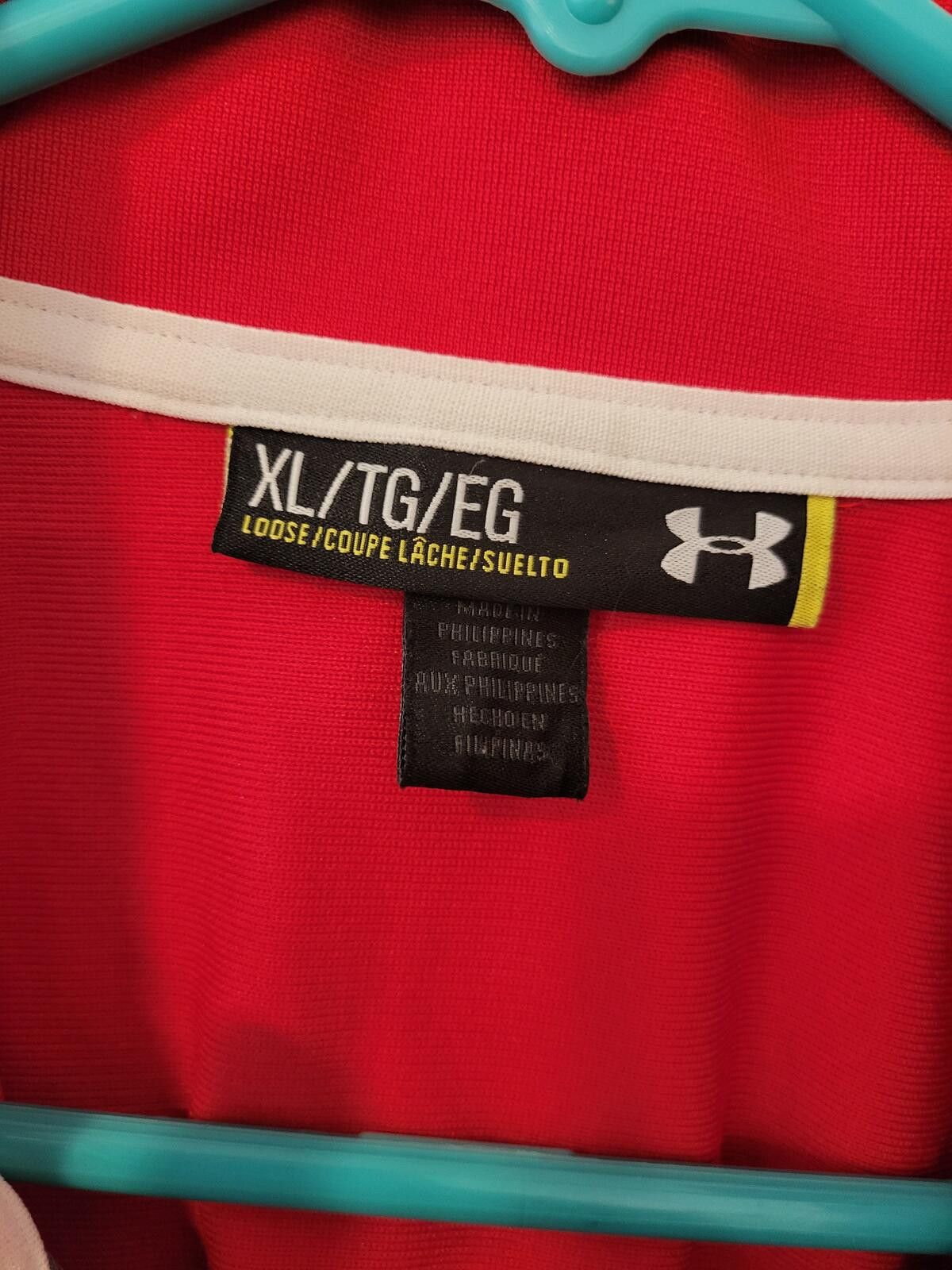 Under Armour Under Armour Men's Loose Fit Red and Gray Full Zip Jacket XL Size US XL / EU 56 / 4 - 3 Thumbnail