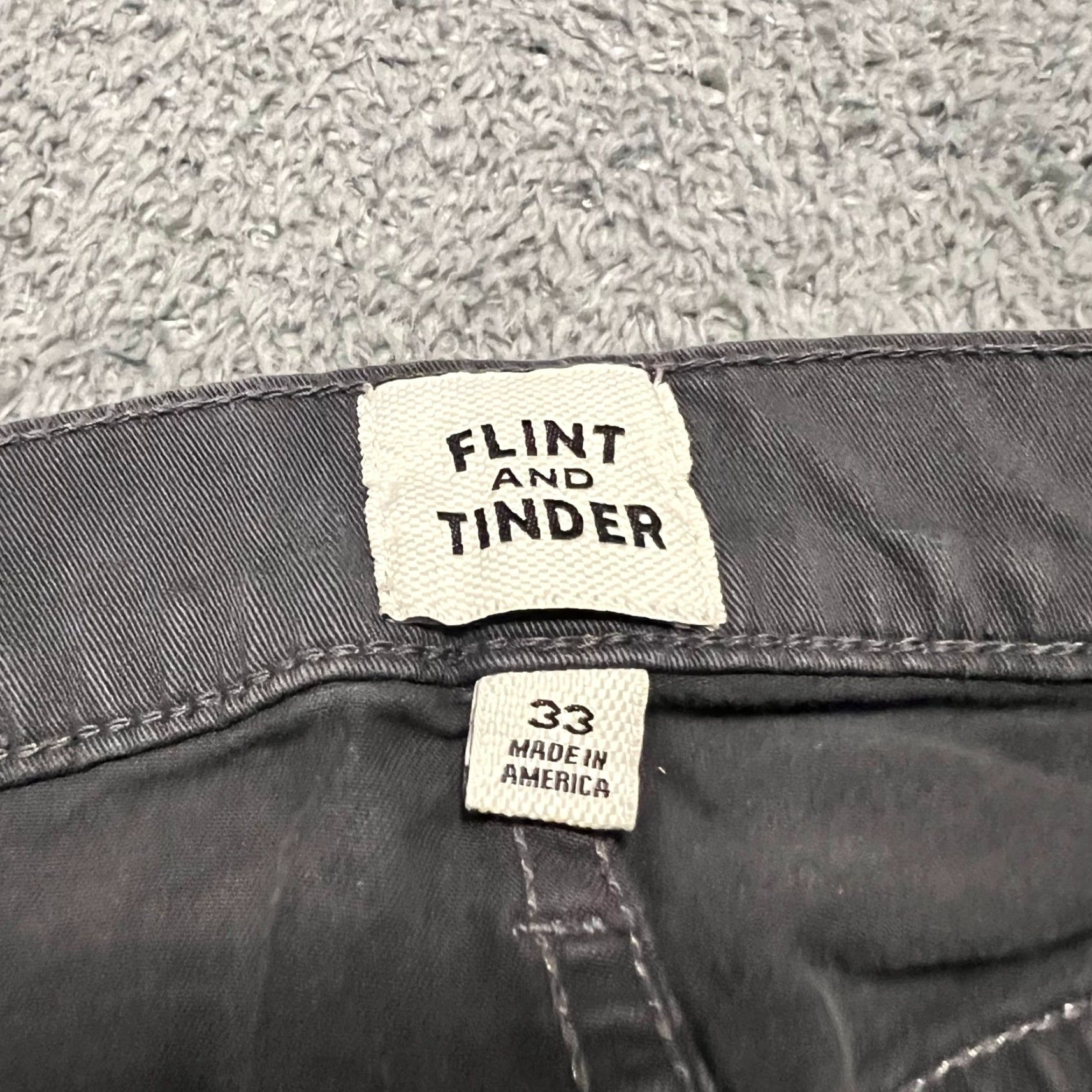 Flint And Tinder Flint And Tinder Pants Slim Fit Gray Men’s 33 Regular 34x29.5 Ankle Ink Gray Mens Size US 33 - 5 Thumbnail