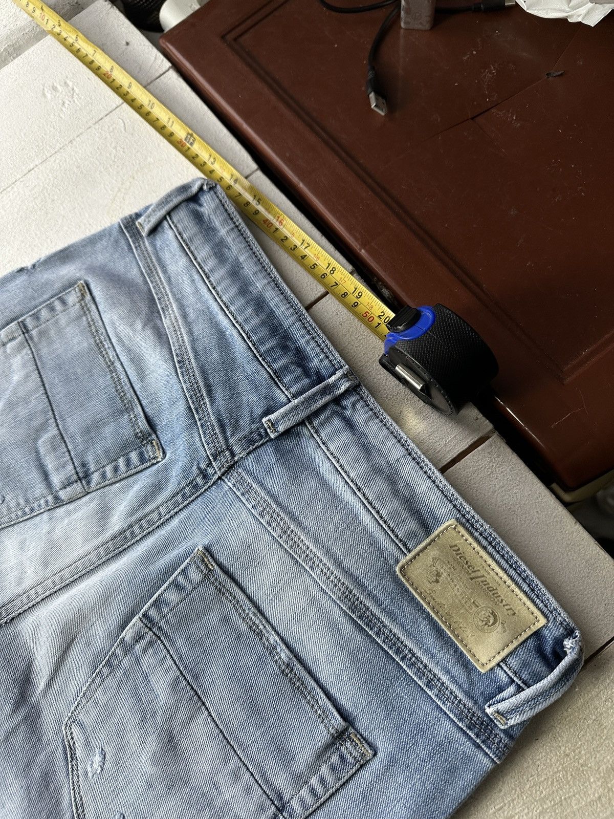 Diesel 🚨 DIESEL AVANT GARDE GOTHIC WOMEN JEANS LOGO IFSIXWASNINE Size 25" / US 0 / IT 36 - 8 Thumbnail