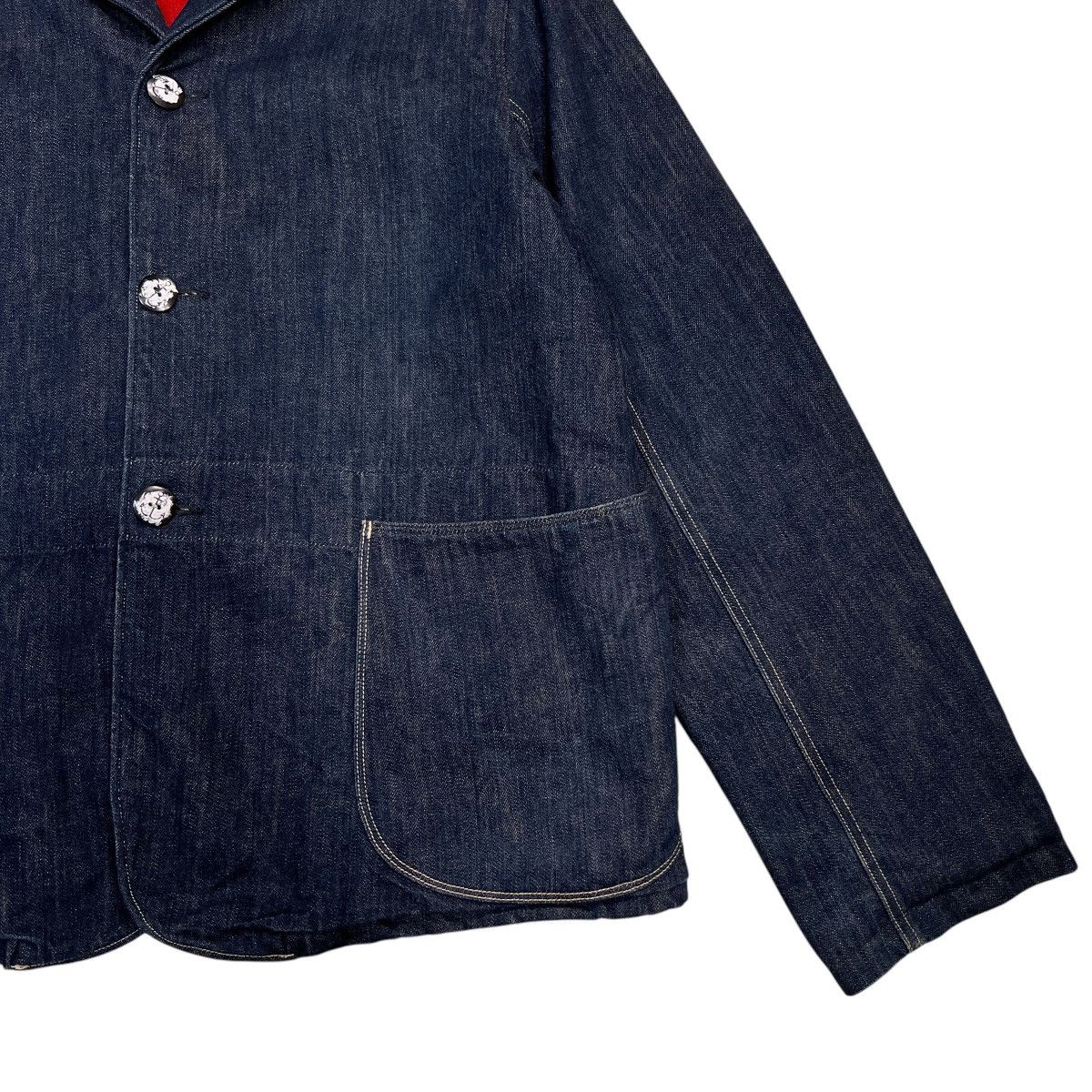 Kapital 🔥 Super Rare Archives Vintage Kapital Navy Denim Cpo Jacket Size US XL / EU 56 / 4 - 12 Thumbnail