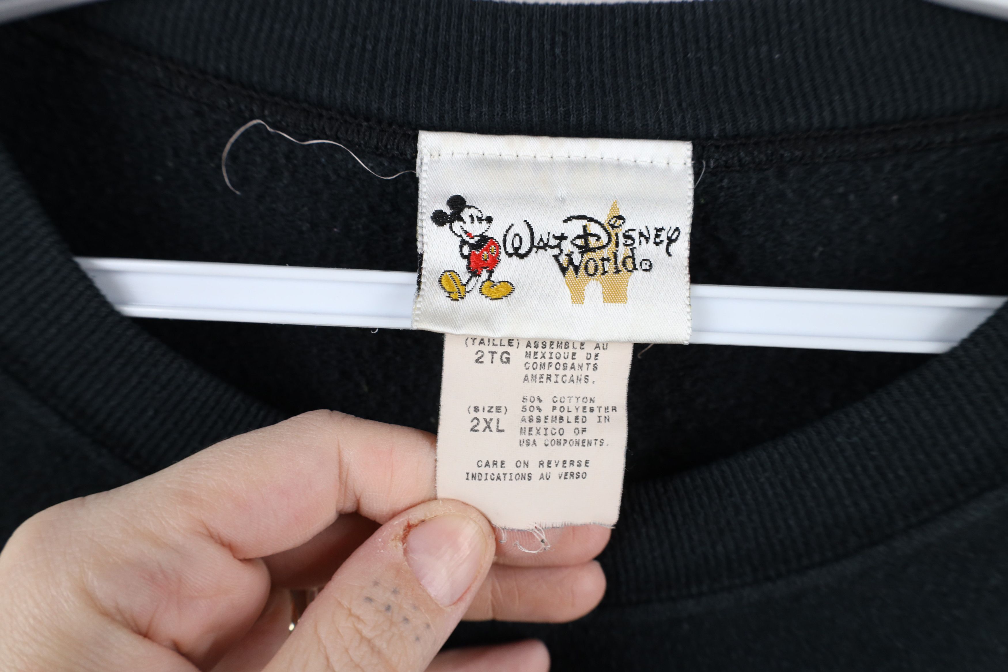 Disney × Vintage Vintage Y2K 2006 Walt Disney World Spell Out Sweatshirt Size US XXL / EU 58 / 5 - 9 Thumbnail