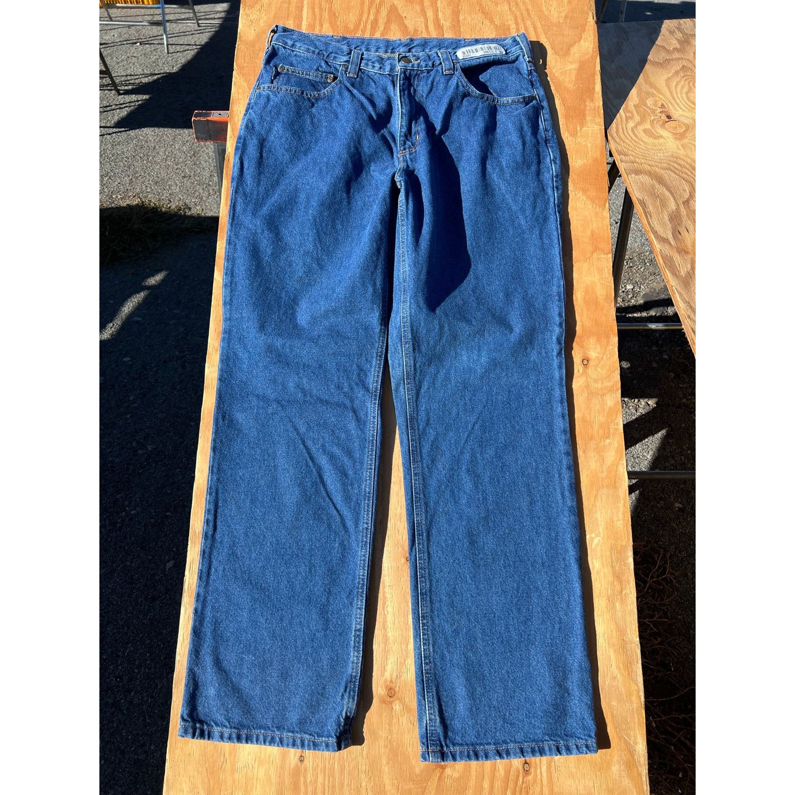 Carhartt Carhartt Jeans Mens 34x32 Blue Denim Utility Work relaxed Size US 34 / EU 50 - 3 Thumbnail
