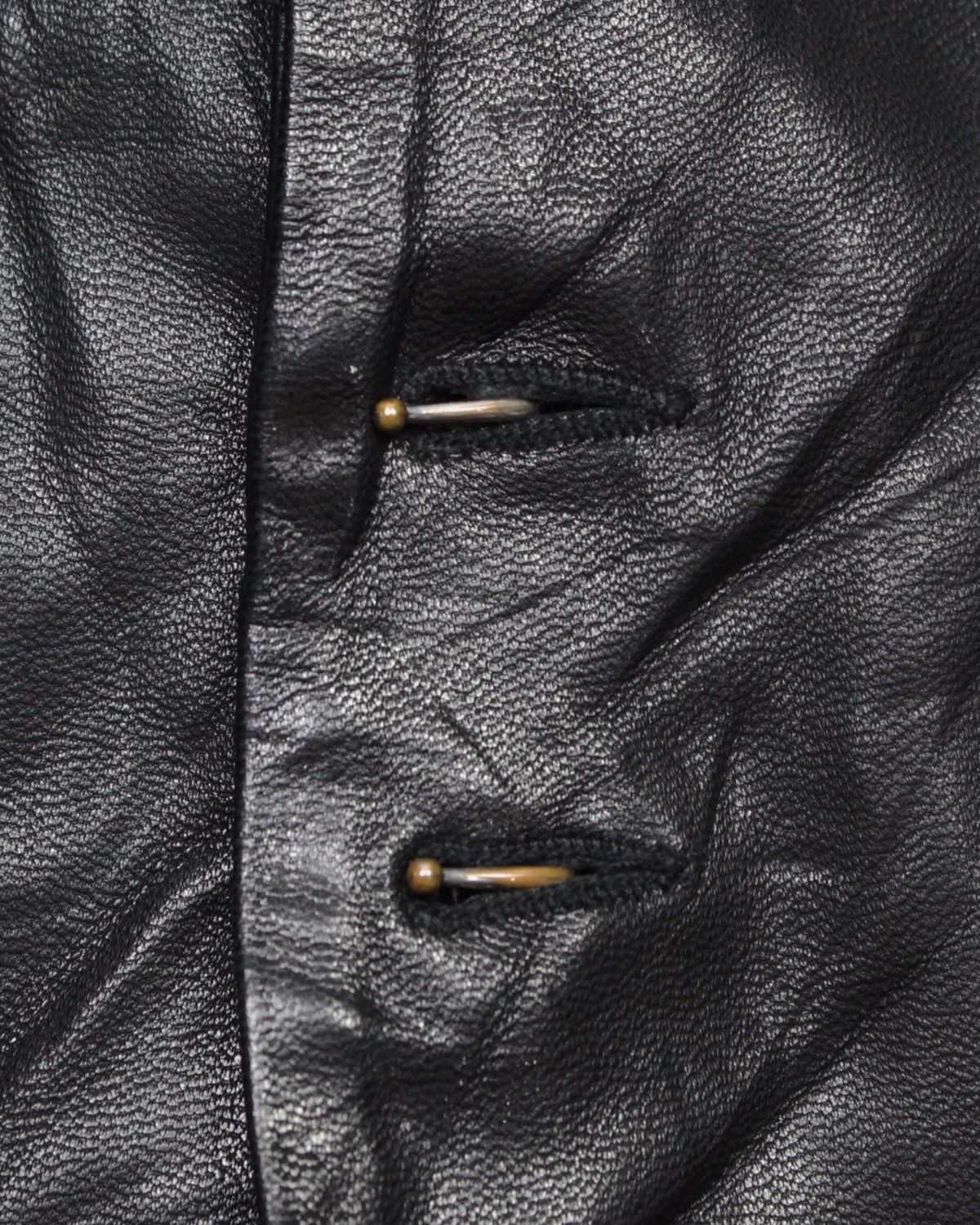 If Six Was Nine HYM JAPAN BY MORIMOTO BLACK GOAT LEATHER SHIRT JACKET Size US M / EU 48-50 / 2 - 6 Thumbnail