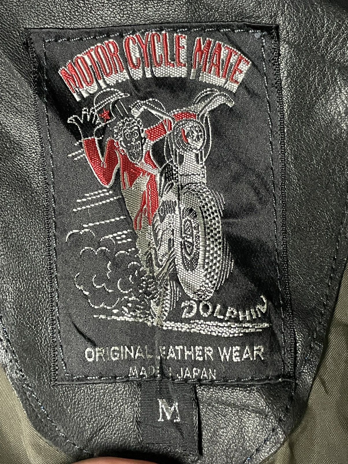 Japanese Brand × Vintage Dolphin x Motor Cycle Mate Leather Bike Jacket(41) Size US M / EU 48-50 / 2 - 7 Thumbnail