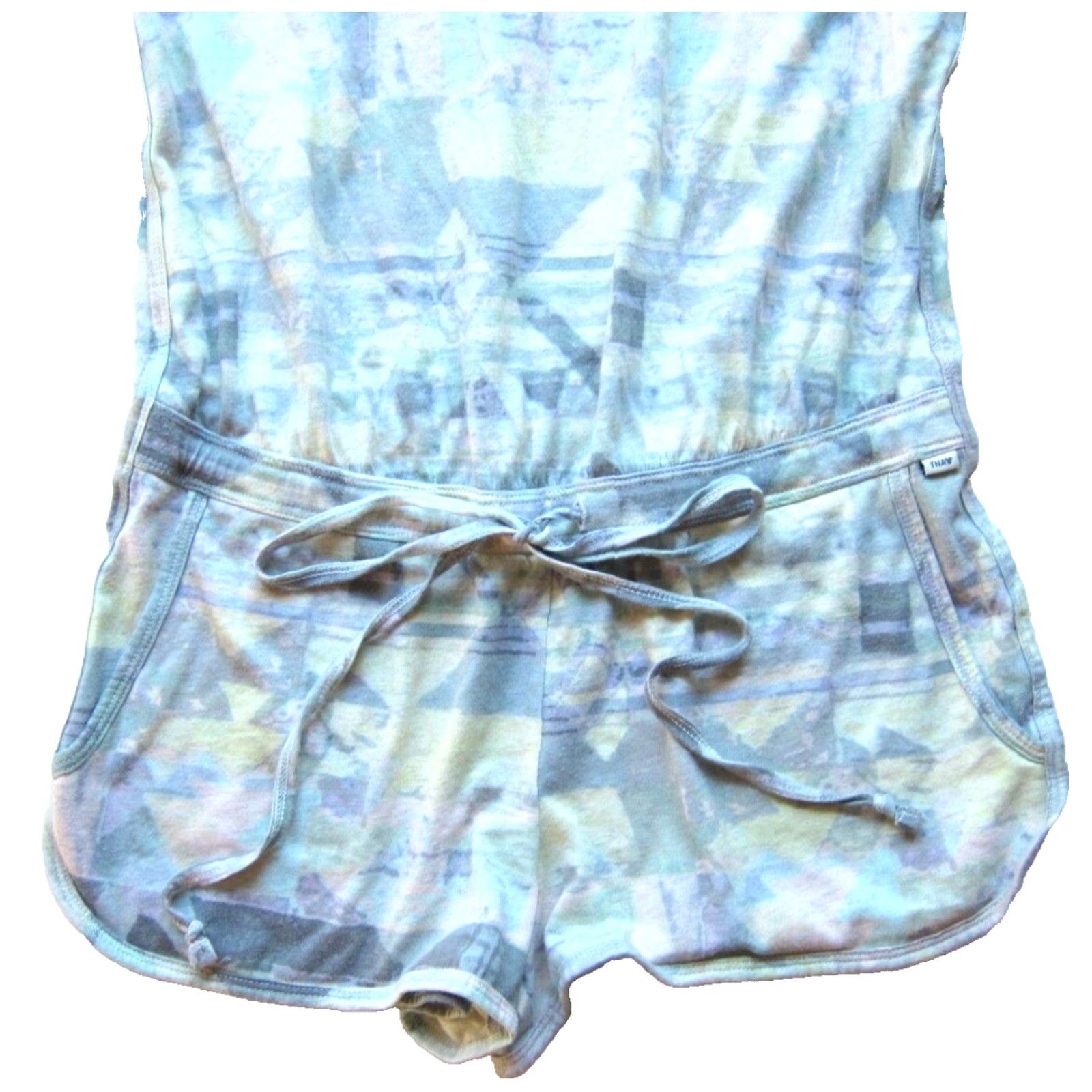TNA TNA Cotton Stretch Jersey Yellow Purple Grey Pocket Shorts Romper Small Women Sleeveless One-Piece Size S / US 4 / IT 40 - 5 Thumbnail
