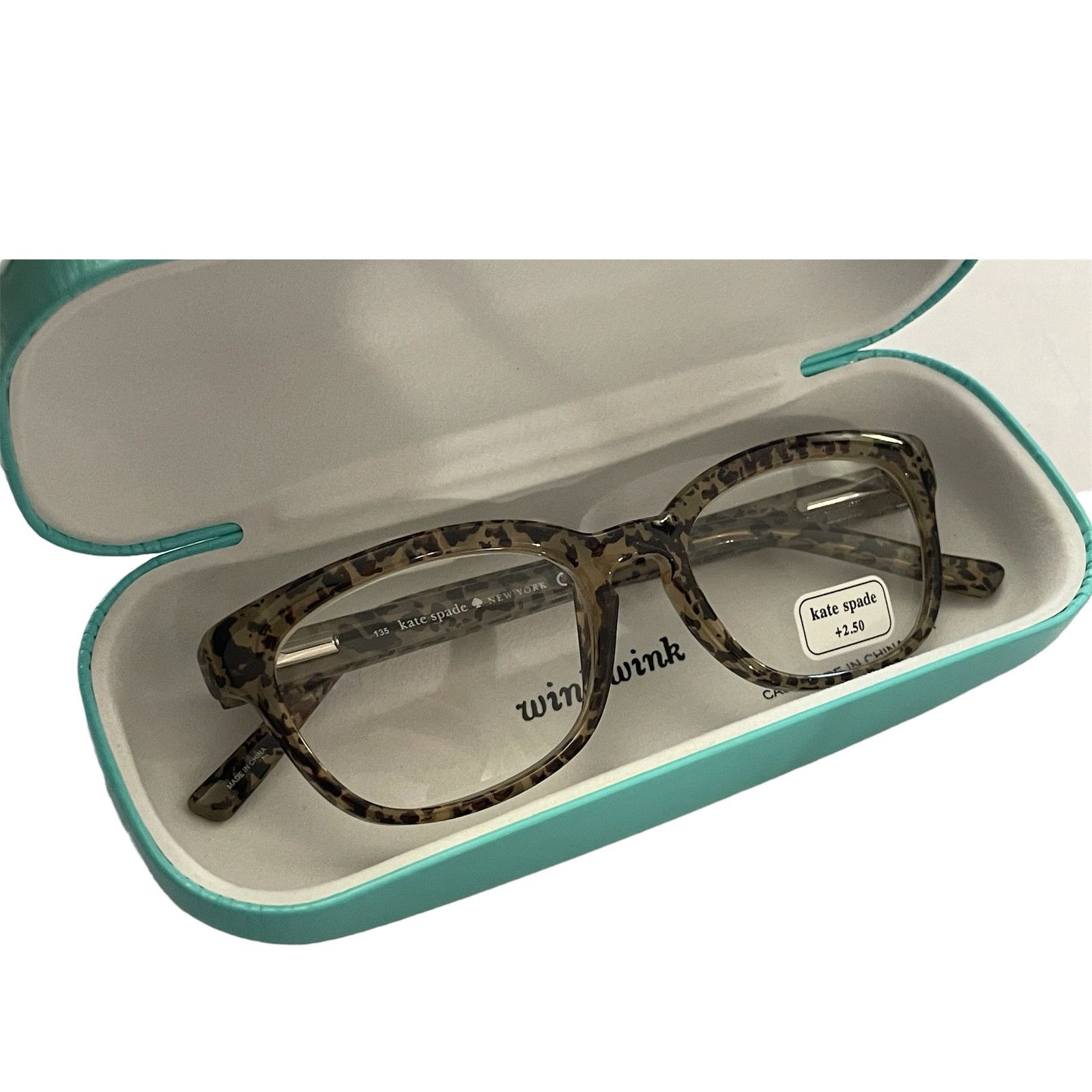 Kate Spade Kate Spade Tabby 50MM Square Reading Glasses 2.5 New1 Size ONE SIZE - 5 Thumbnail