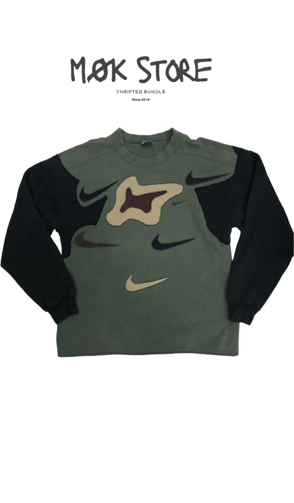 Nike × Vintage 1of1 custom reworked vintage nike rare design Size US L / EU 52-54 / 3 - 1 Thumbnail