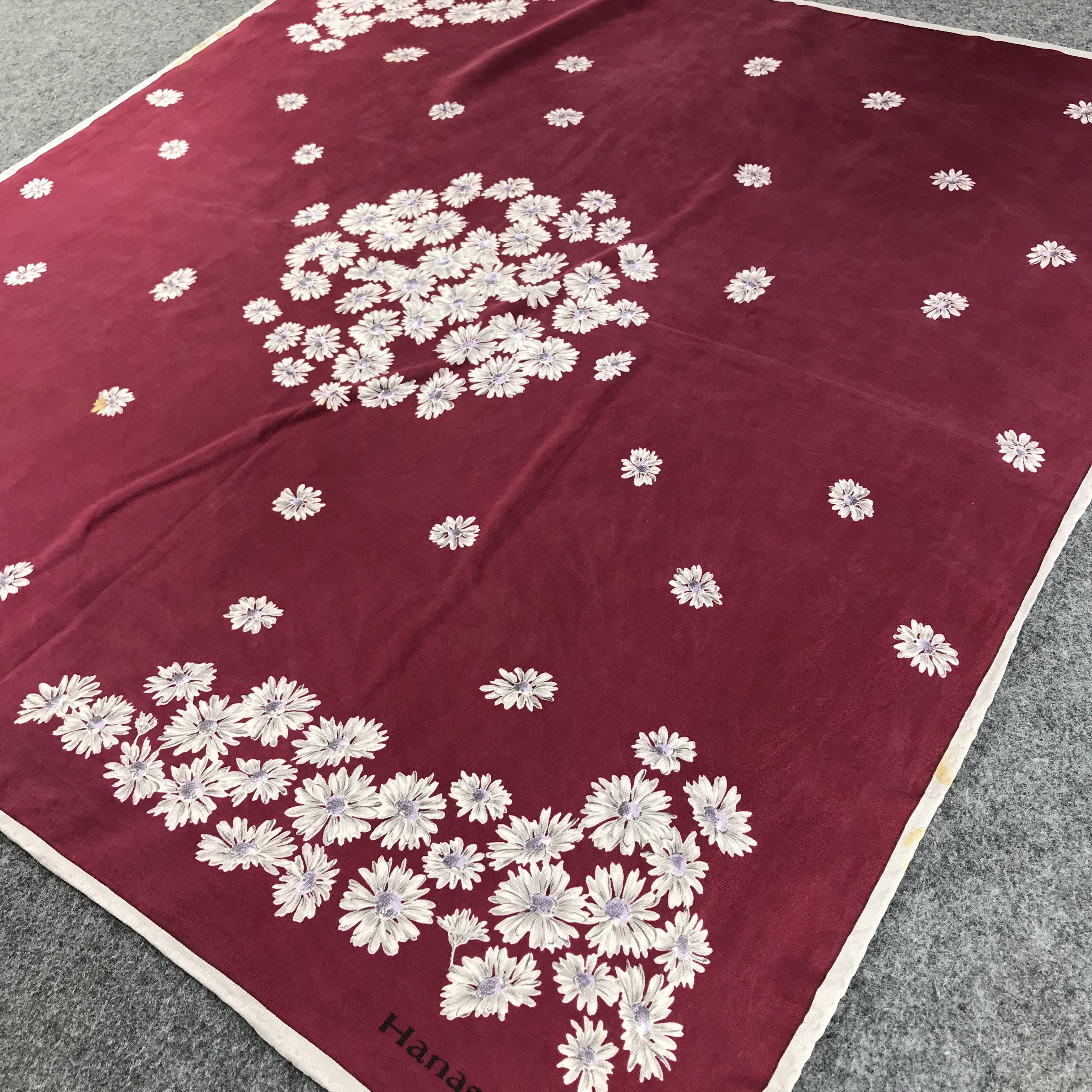 Hanae Mori Hanae Mori Floral Silk Scarf M32 Size ONE SIZE - 3 Thumbnail