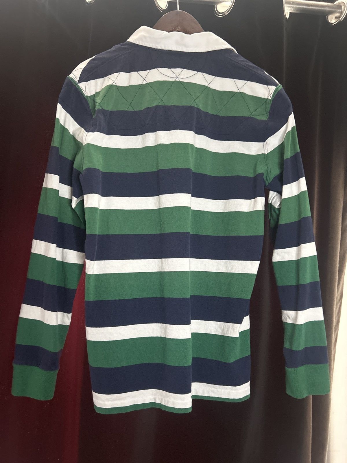 Polo Ralph Lauren Classy Blue/Green/White stripped POLO RL Long sleeve Size US M / EU 48-50 / 2 - 1 Thumbnail