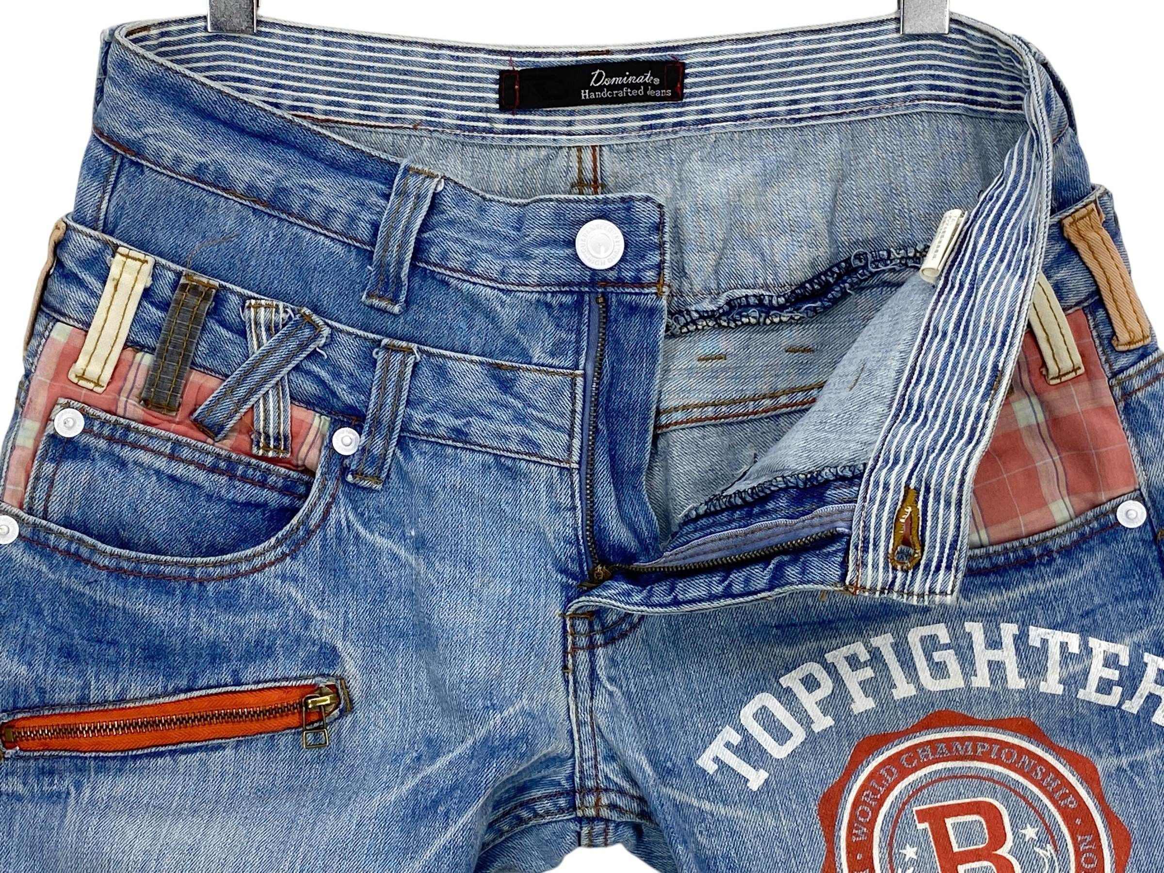 Japanese Brand Dominates Jeans Double Waist Jeans Japanese Jeans Size US 32 / EU 48 - 4 Thumbnail