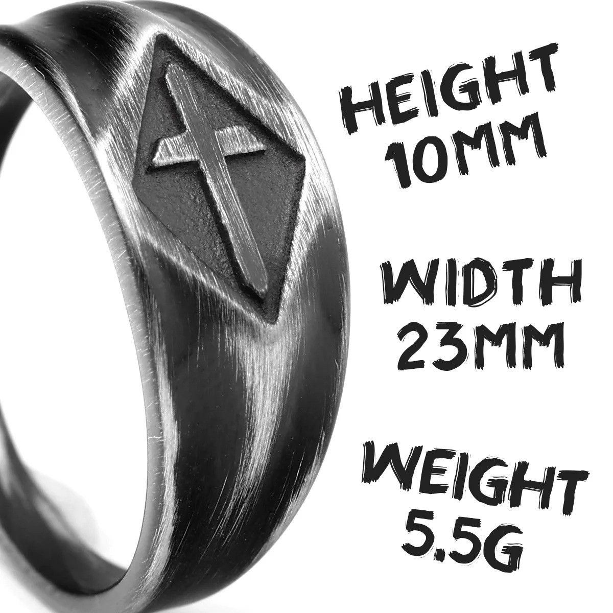 Jewelry Retro Cross Ring Size ONE SIZE - 5 Thumbnail