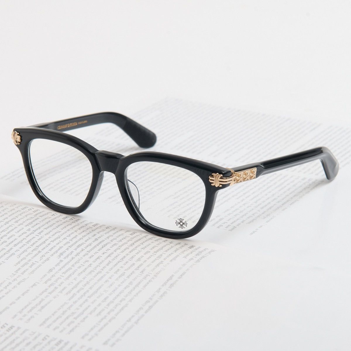 Chrome Hearts CHROME HEARTS SMOKE SHOW BLACK/18KGP GLASSES Size ONE SIZE - 2 Thumbnail