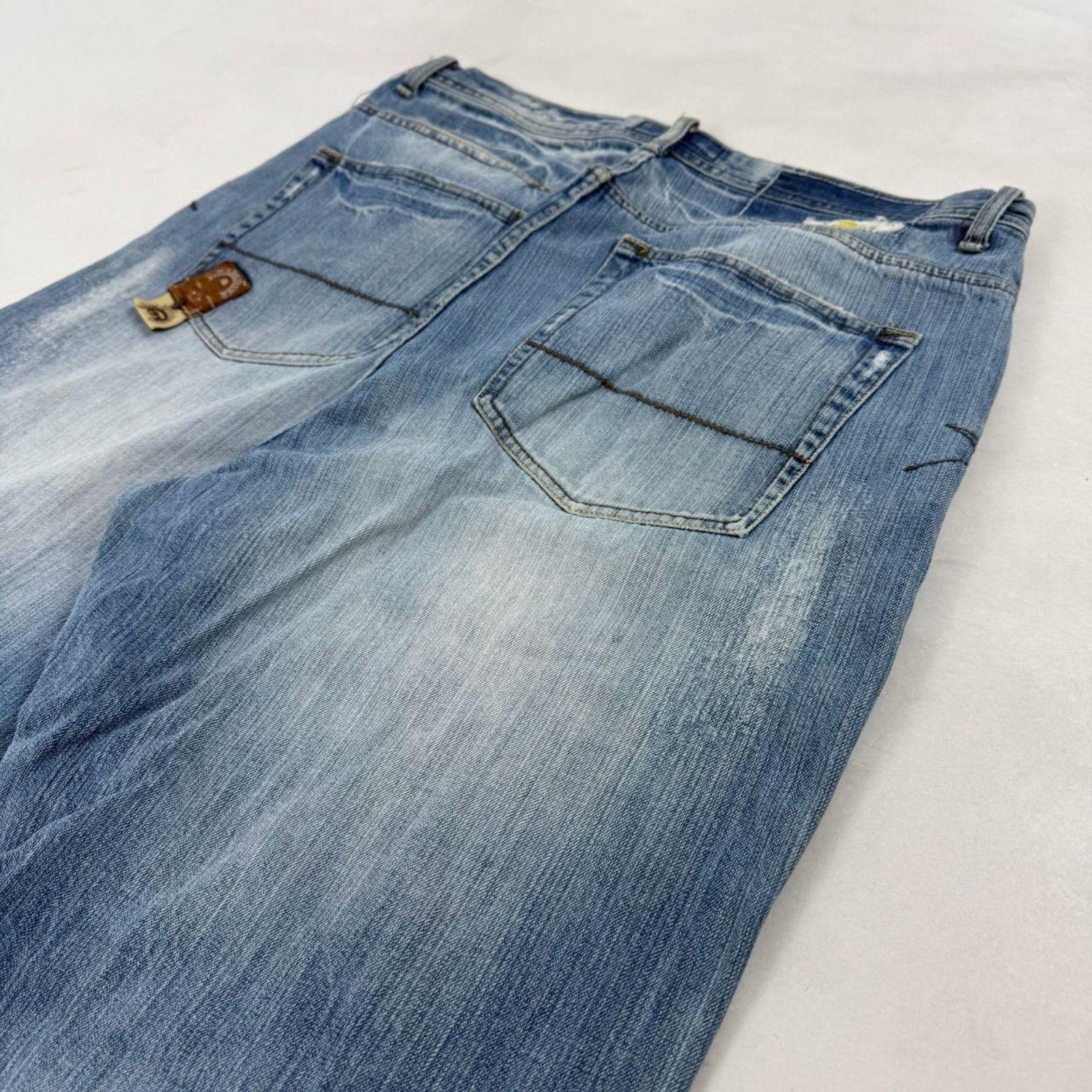 Akademiks × JNCO × Vintage Vintage y2k grunge archive baggy wide leg faded skater jeans Size US 36 / EU 52 - 2 Thumbnail