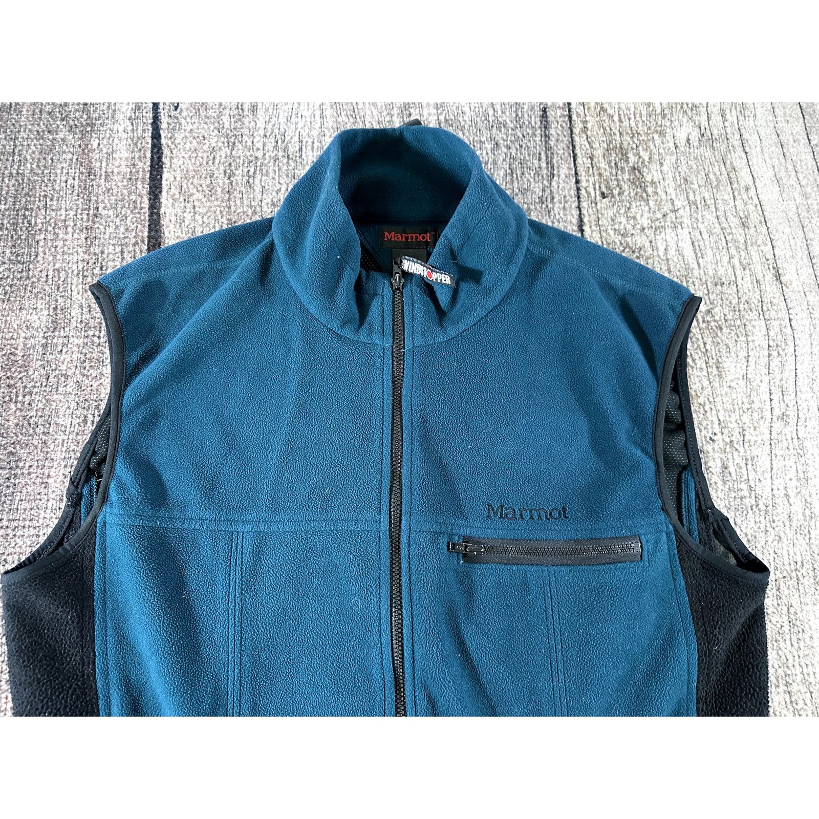 Marmot Marmot Fleece Gore Windstopper Vest Mens Lg Teal Travel Hike Size US L / EU 52-54 / 3 - 2 Thumbnail